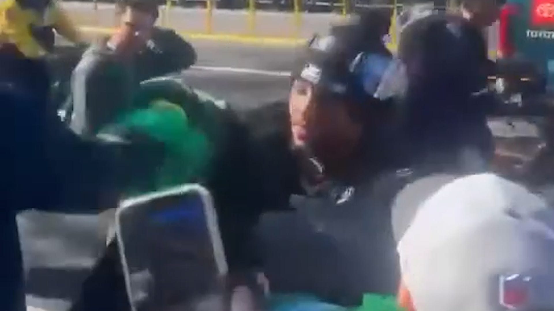  Philadelphia Eagles, Saquon Barkley, Super Bowl victory parade, ball boy, kindness, teamwork, inspiring moments, uplifting news