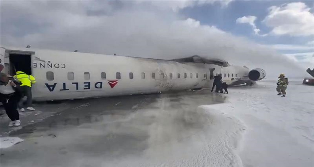 Uçak kazası, Toronto havalimanı, Kanada, Delta Airlines, yaralılar