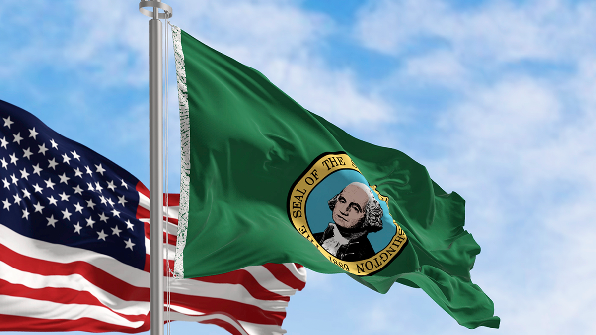 George Washington, Washington eyalet bayrağı, yeni Washington eyalet bayrağı tasarımı, Washington eyalet bayrağı eleştirisi, Washington bayrağı komitesi, Washington bayrak yarışması, ABD bayrağı yasağı, Minnesota bayrağı tartışması