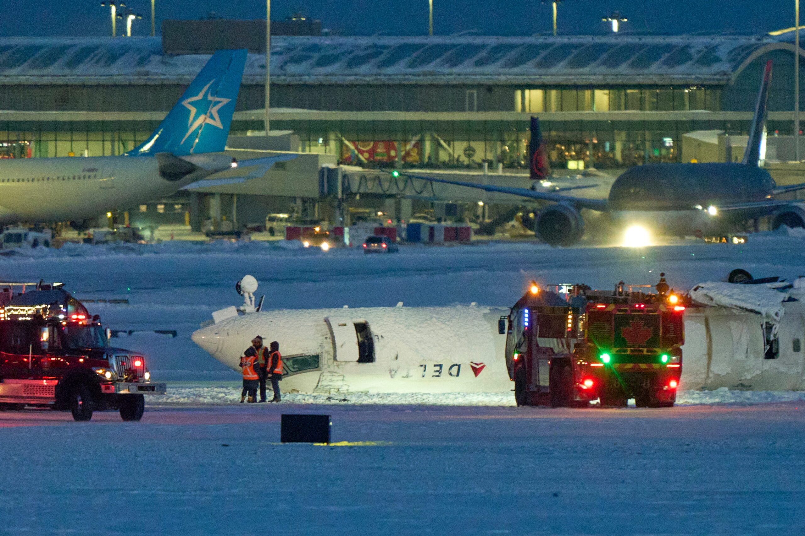 Delta Hava Yolları, Toronto Pearson Havaalanı, Kazalar ve Olaylar, CRJ-900, Yaralanmalar, Soruşturmalar, Hava Durumu