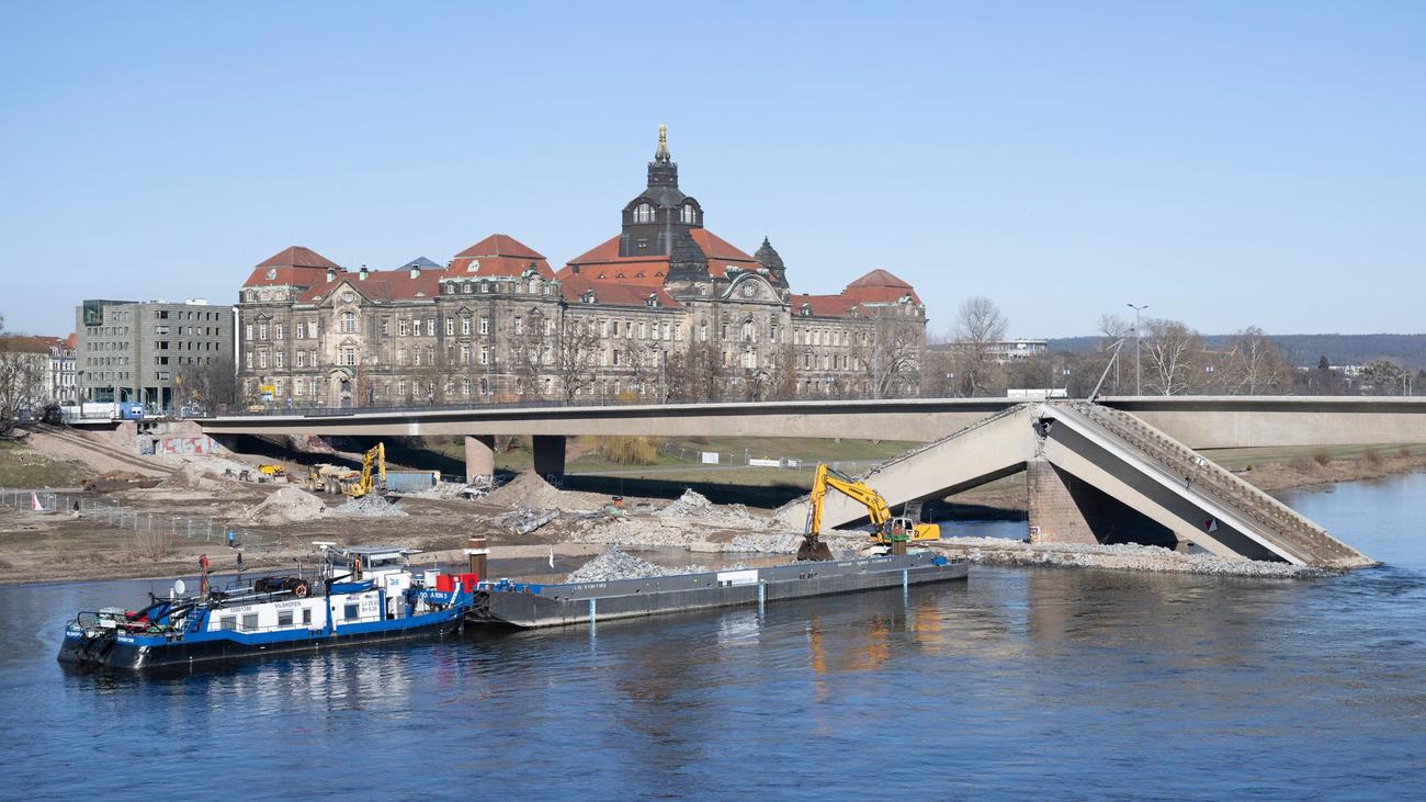 Carola Köprüsü, Köprü Çökmesi, Elbe Nehri, Dresden, Almanya, Köprü Onarımı, Gemi Trafiği, Sıcaklık Dalgalanmaları