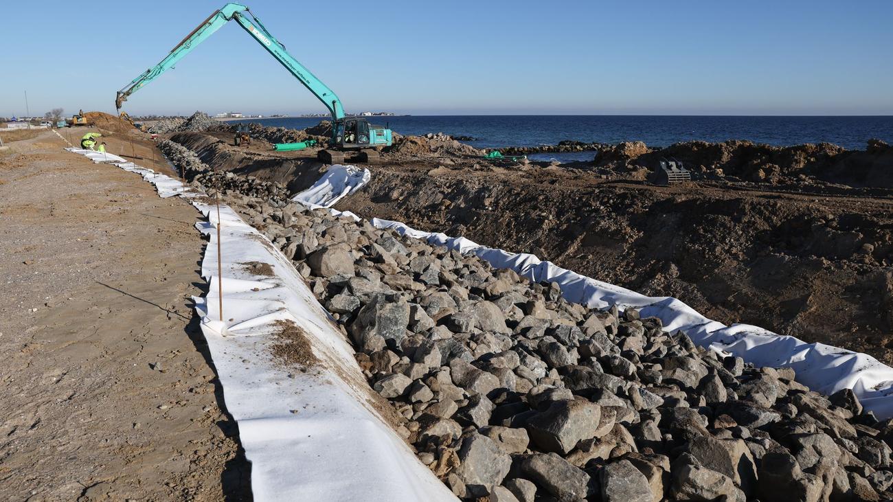 Ostseesturmflut, Deichbau, Schönhagen, Wiederaufbau, Deichbaustelle, Philipp Zülsdorff, Grundschule Karby, Klimaanpassung