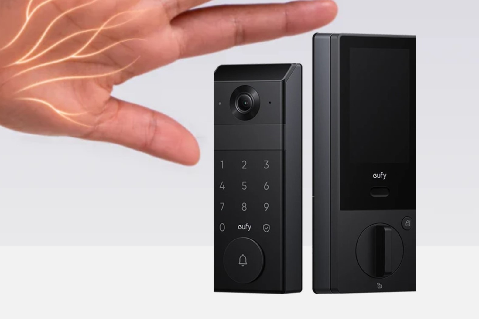 akıllı kilit, avuçiçi tarama, Eufy FamiLock S3 Max, parmak izi tanıma, yüz tanıma, video kapı zili, akıllı ev, güvenlik