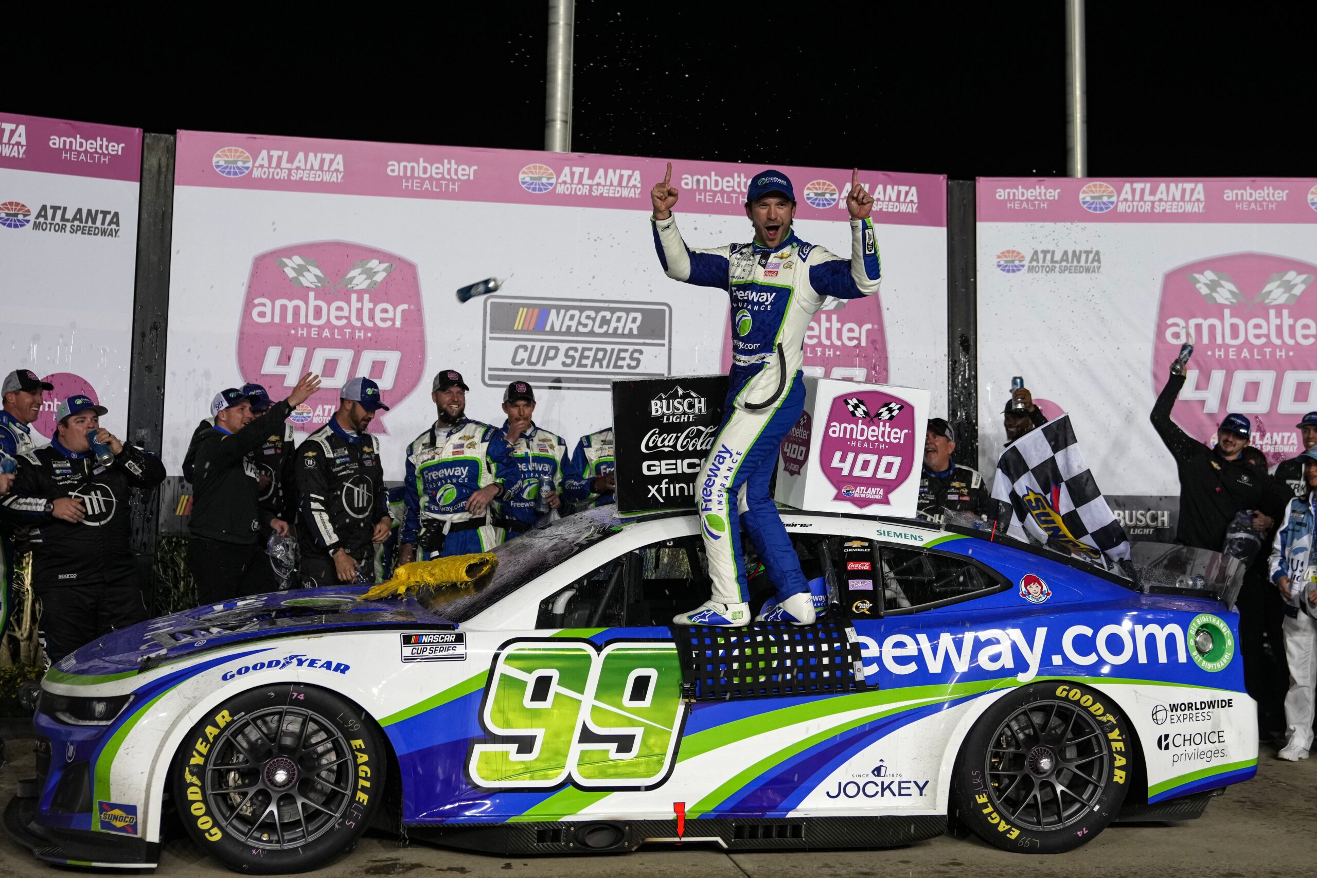 NASCAR, Atlanta Motor Speedway, Ambetter Health 400, Ryan Blaney, William Byron, Denny Hamlin, Austin Cindric, Cole Custer, Joey Logano, Kyle Busch, Daniel Suárez, CBS Sports, Sportsnaut, On3