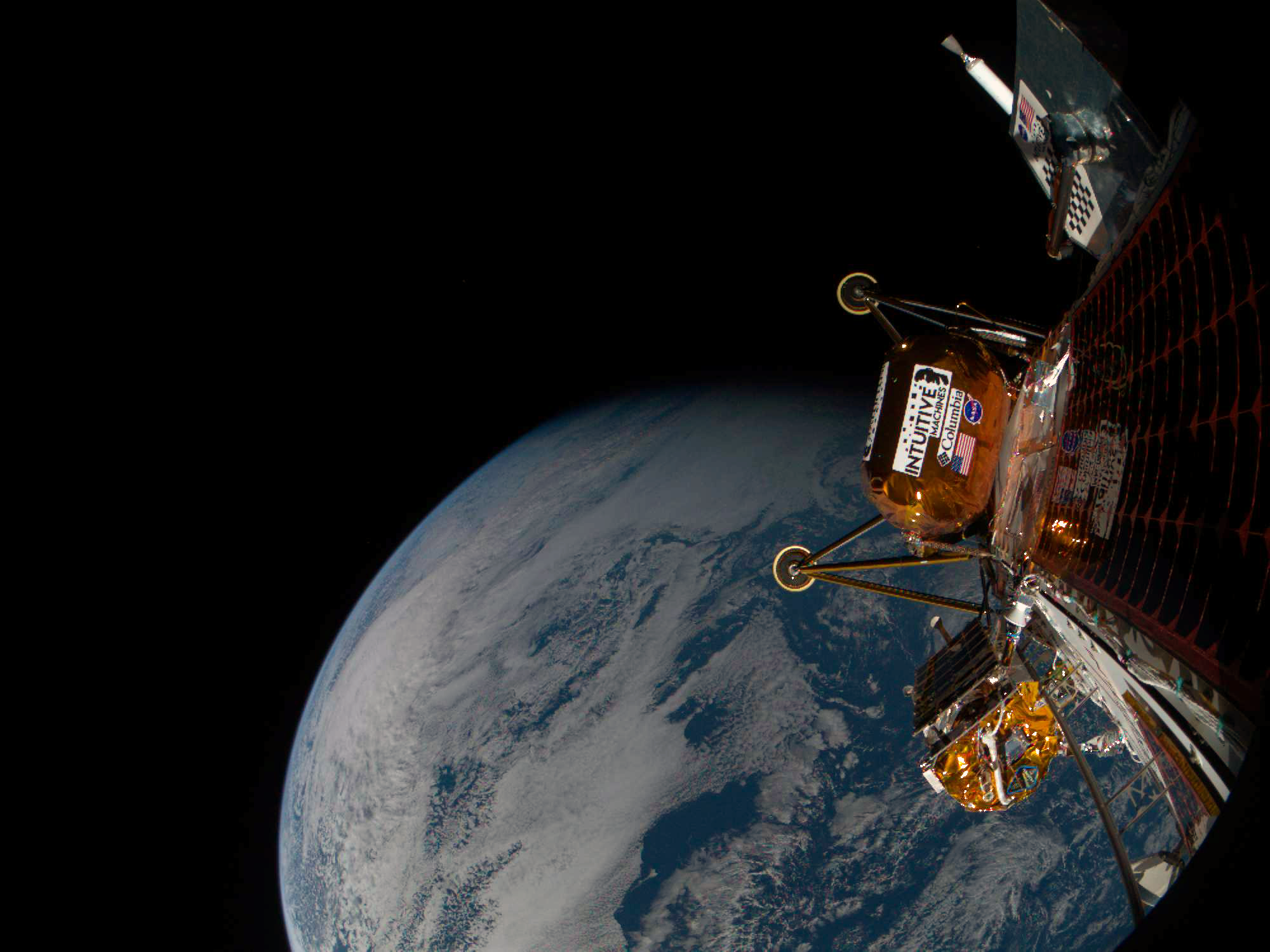 Ay, Ay görevi, Intuitive Machines, Athena, Ay iniş aracı, uzay, NASA, Artemis programı, Mars, PRIME-1, su buzu, Mons Mouton, Shackleton Krateri, Lunar Trailblazer, SpaceX, Falcon 9, uzay aracı, Houston, Teksas, uzay keşfi, ticari uzay uçuşu, Ay'ın güney kutbu
