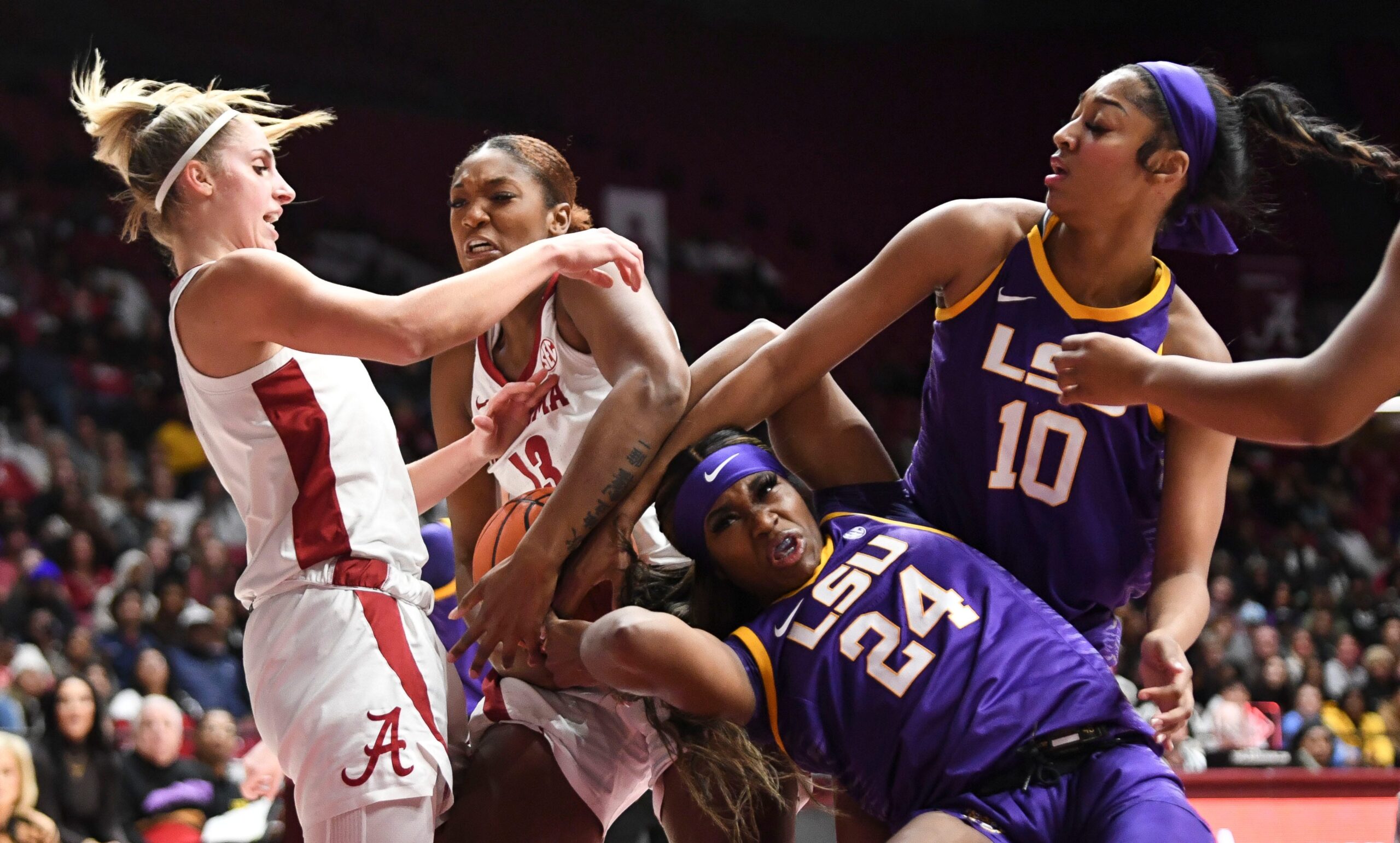 LSU kadın basketbolu, Alabama kadın basketbolu, SEC kadın basketbolu, Kim Mulkey, Aneesah Morrow, LSU Tigers, Alabama Crimson Tide, Koleman Kolezyumu, SEC Turnuvası, ESPN, Fubo, canlı yayın, maç önizlemesi, tahmin, oranlar, skor tahmini, basketbol
