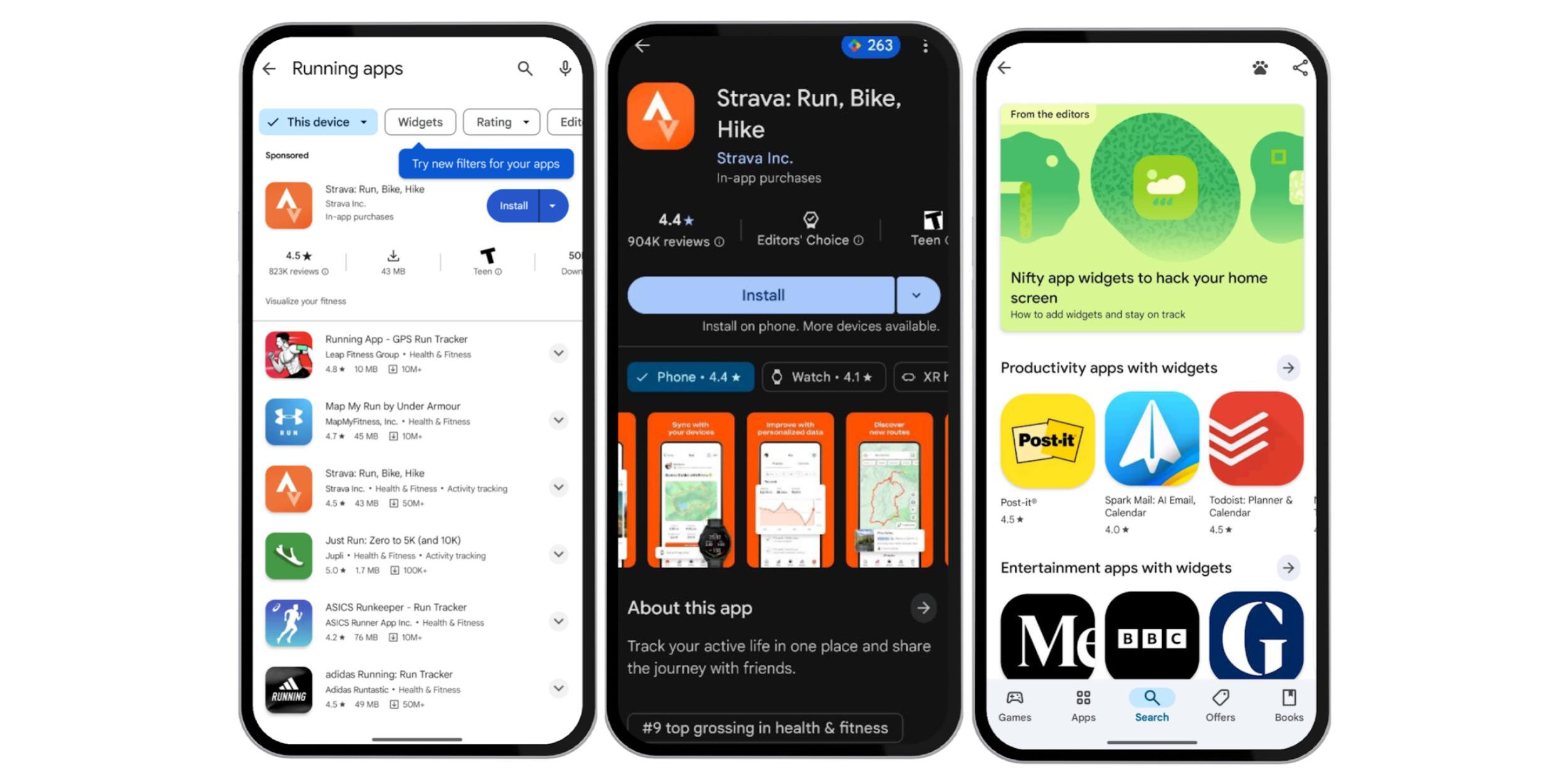 android, widget, uygulama, geliştirme, Google Play Store, keşfedilebilirlik, ana ekran, kullanıcı arayüzü, tasarım, ipuçları, yeni özellikler, Android telefonlar, tabletler, katlanabilir cihazlar, küratörlü widget'lar, öne çıkan uygulamalar
