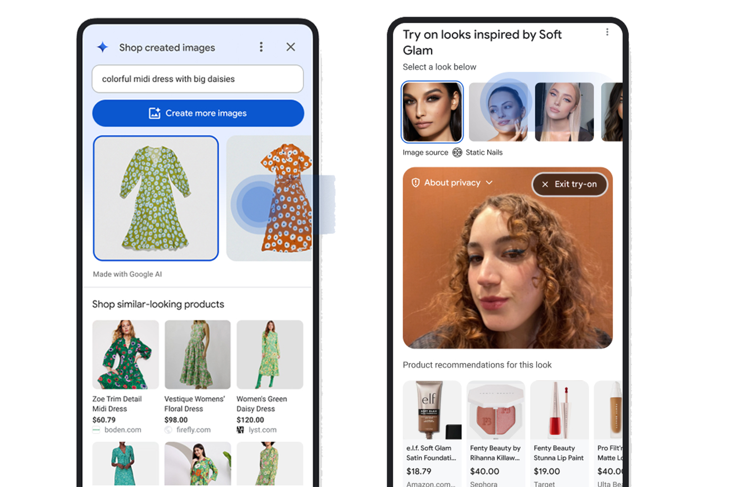 Google Vision Match, alışveriş, moda, prom elbiseleri, makyaj, sanal deneme, yapay zeka, Google Shopping Graph, kıyafetler, giyim, kozmetik, American Eagle, Everlane, H&M, mobil arama, alışveriş sekmesi
