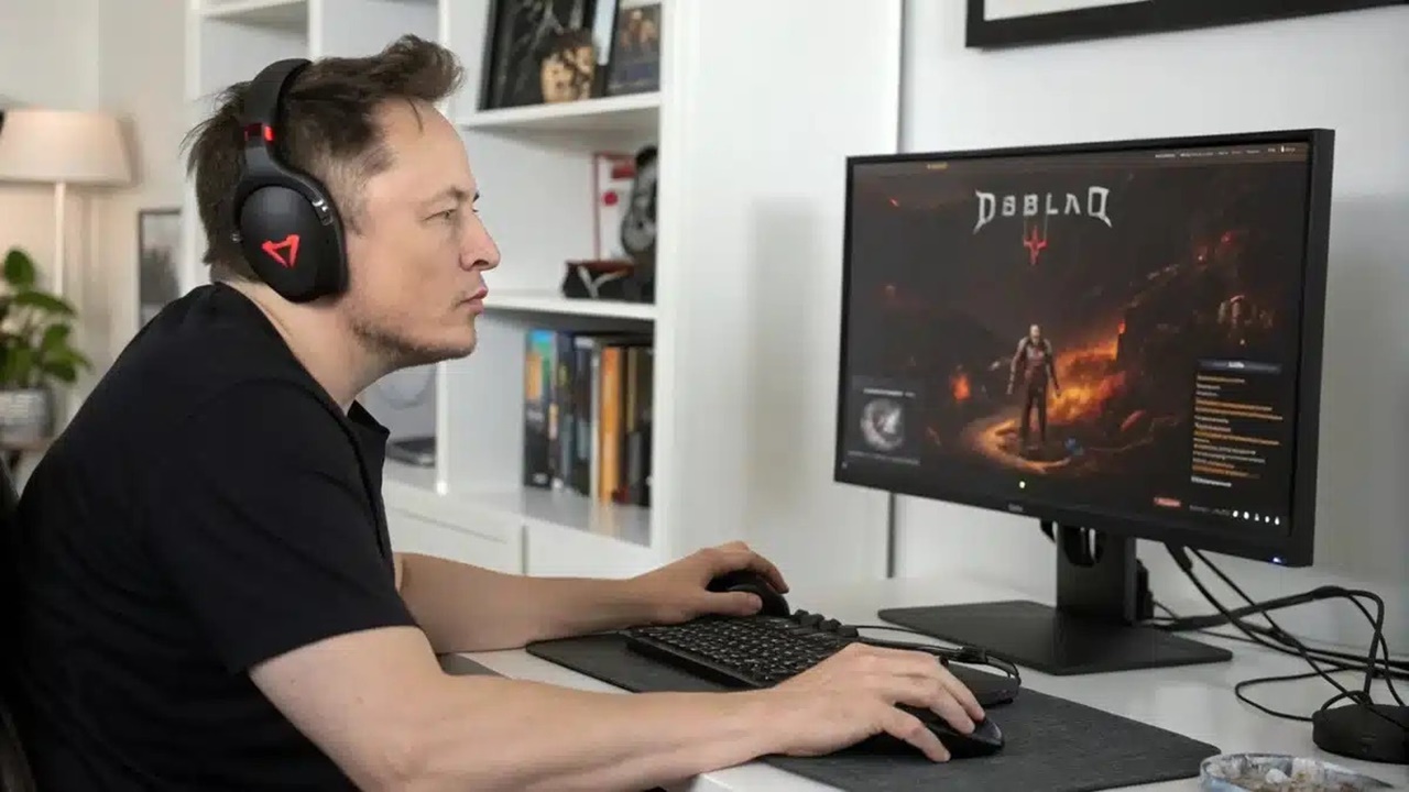 Elon Musk, Beyaz Saray, Oyun Bilgisayarı, RTX 4060, RTX 4070, Samsung Odyssey G9, Diablo 4, Path of Exile 2, Dogecoin, Artificer's Pit, Helltides.com, Oyun, Teknoloji, Haberler, Sosyal Medya, Elon Musk oyun, Beyaz Saray bilgisayar, RTX 5070, Ekran kartı, Ultra geniş monitör, Çift QHD çözünürlük, Oyun performansı, Oyun başarıları, Seviye 150, Dungeon, Elon Musk Diablo 4
