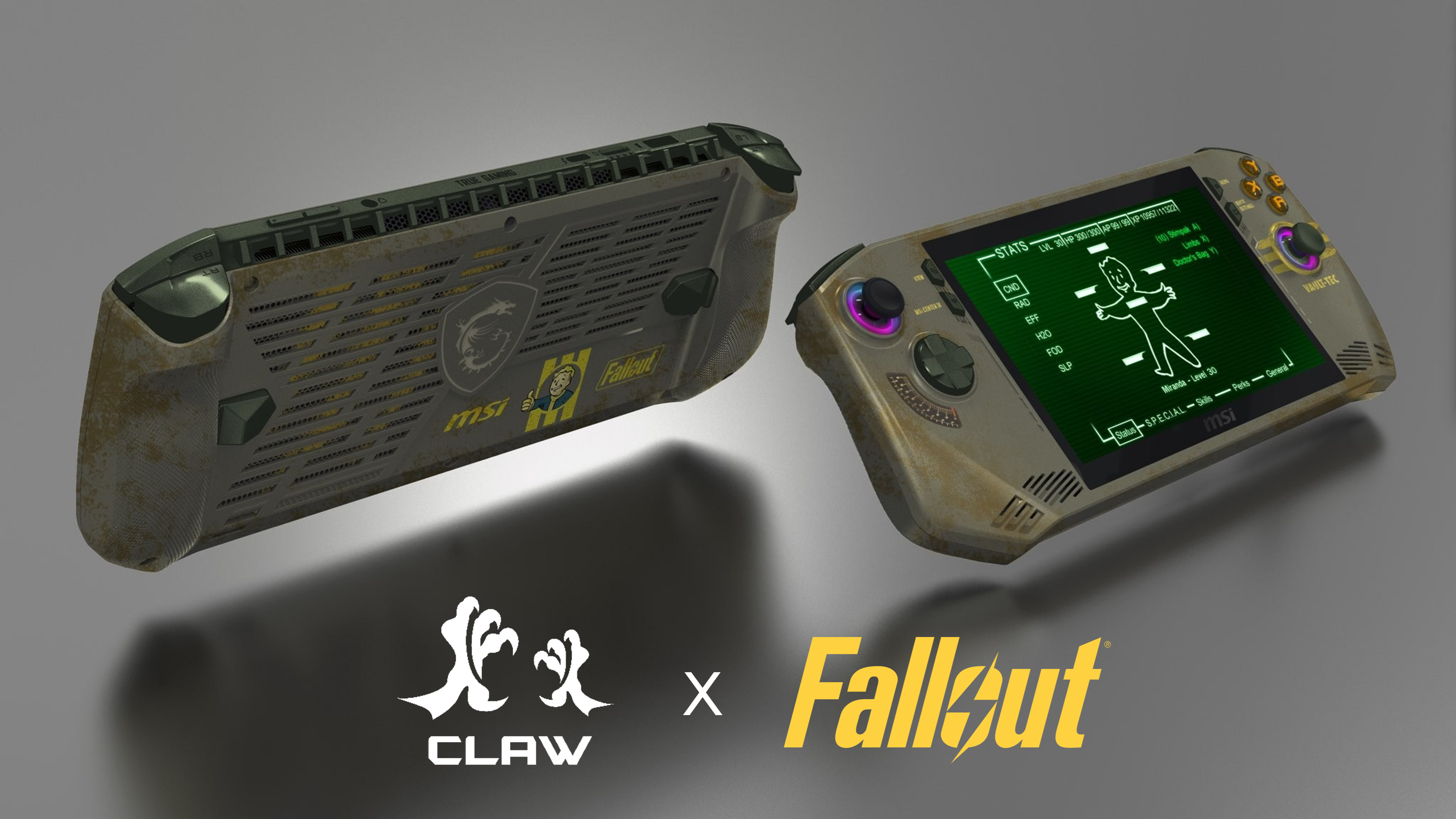 MSI Claw 8 AI, Intel Lunar Lake, Steam Deck alternatives, handheld gaming PC, Fallout Edition, MSI Claw, Intel Arc graphics, Computex 2024, oyun konsolu, taşınabilir bilgisayar, Intel işlemci, AMD, Arm, Thunderbolt 4, oyun incelemesi, teknoloji haberleri, Michael Simon, PCWorld
