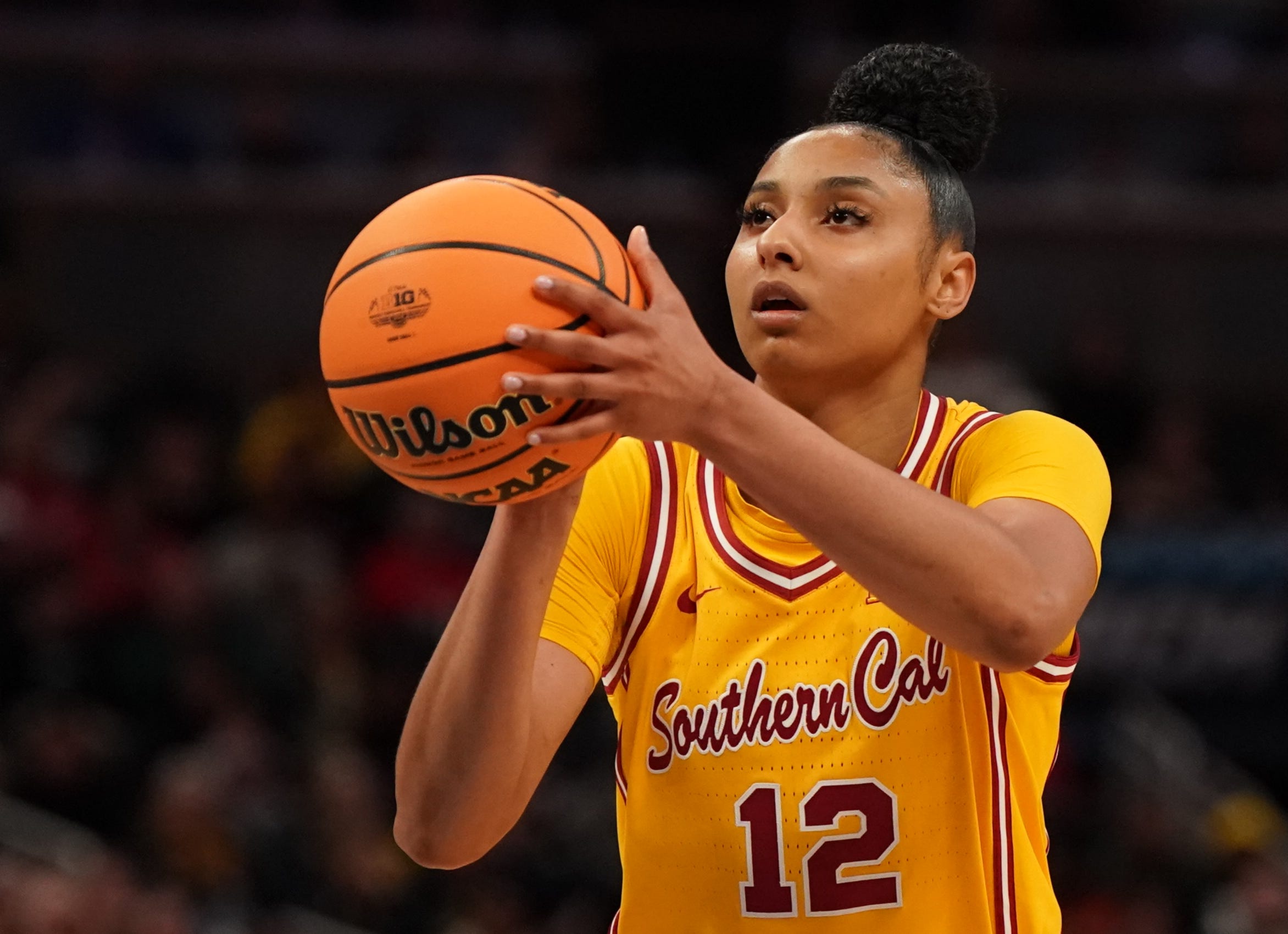 JuJu Watkins, Caitlin Clark, NCAA kadın basketbolu, skor rekoru, Big Ten turnuvası, USC basketbol, Iowa basketbol, kolej basketbolu, Pete Maravich, kadın basketbol yıldızları
