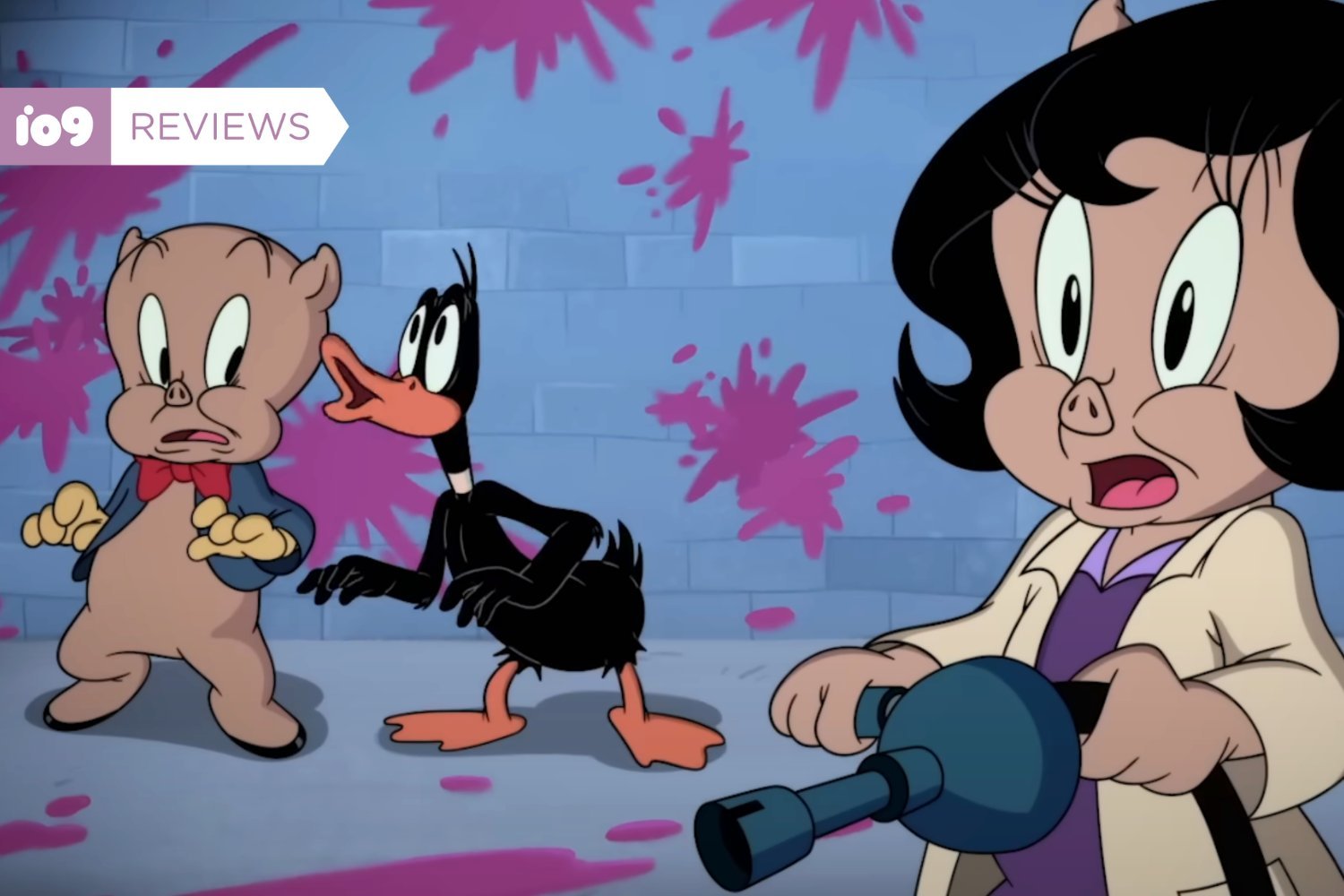 Looney Tunes, The Day the Earth Blew Up, Daffy Duck, Porky Pig, Petunia Pig, Eric Bauza, Candi Milo, Pete Browngardt, çizgi film, film incelemesi, анимация, sci-fi, komedi, Warner Bros., Coyote vs. Acme, 2D анимация, klasik çizgi film, анимациялы фильмдер, Hollywood
