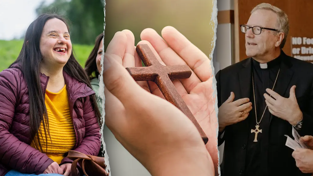 Down sendromu, engelli bireyler, dua kitabı, Katolik duaları, Robert Barron, Word on Fire, Mark Bradford, zihinsel engellilik, kürtaj, okunabilirlik, disleksi, erişilebilir yazı tipi, Edward Kurtz, dua alışkanlığı, pazar ayini, özel zamanlar için dualar, hayat amacı duaları, kürtajı bitirme duaları, Fox News, Thomas Augustine, dini özgürlükler, Hallow uygulaması, Chris Pratt, inanç, tanrı ile ilişki, yaratıcı, dua kaynakları.
