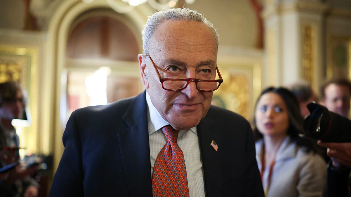 Chuck Schumer, Donald Trump, Hakeem Jeffries, Alexandria Ocasio-Cortez, Nancy Pelosi, government shutdown, continuing resolution, Democratic Party, Republican Party, Senate, House of Representatives, leadership, criticism, infighting, messaging, politics, elections, 2026, Joe Biden, SNAP, Medicaid, Social Security, veterans, federal government, Elon Musk, Russell Vought
