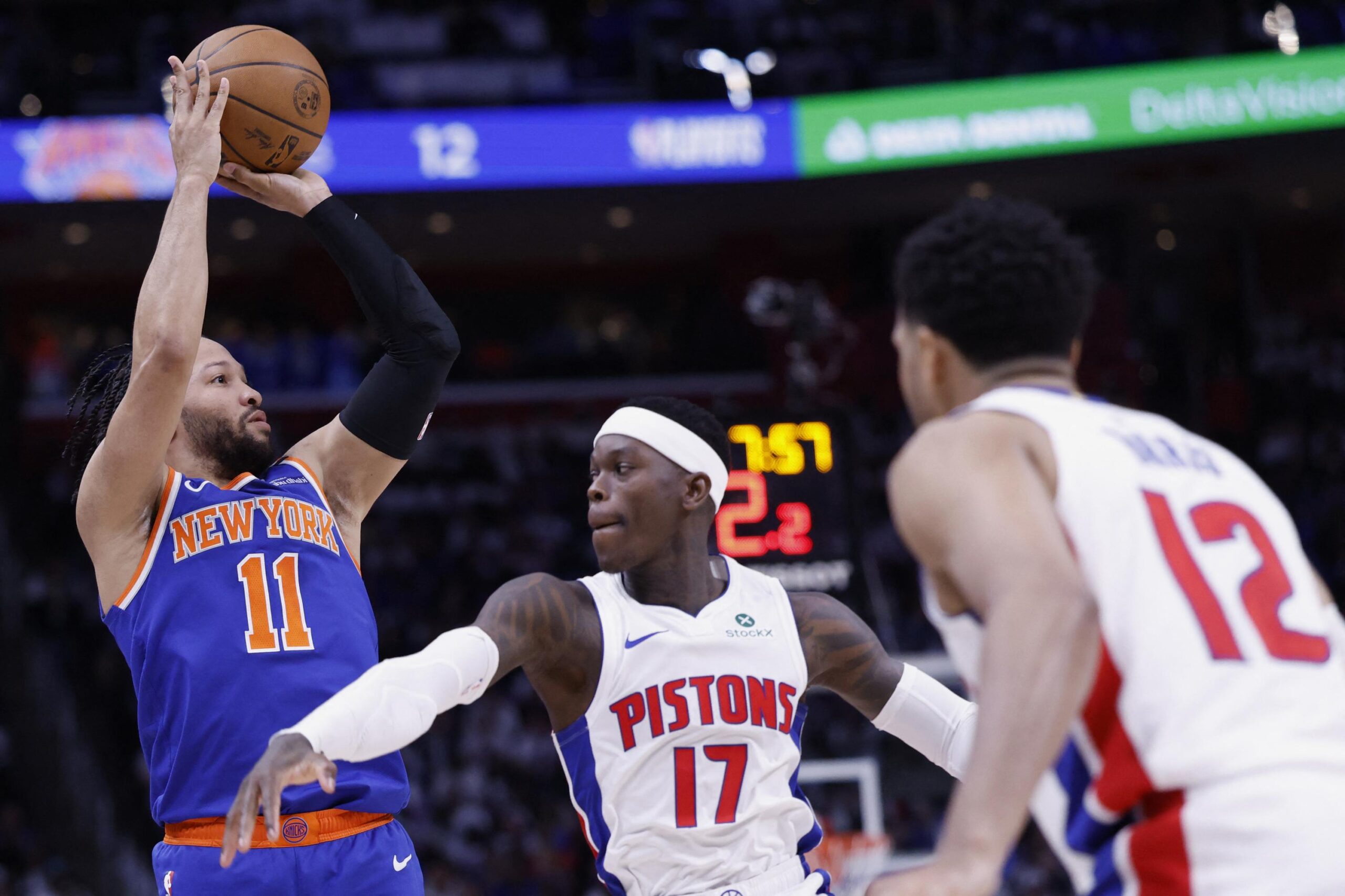 New York, Boston, Jalen Brunson, Knicks, Detroit, Pistons, NBA, Playofflar, Basketbol, Maç Özeti, Dennis Schröder, Ausar Thompson, Cade Cunningham, Son Saniye Basketi, Kritik Anlar, Basketbol Analizi, Spor Haberleri, New York Knicks, Detroit Pistons, Jalen Brunson Performansı
