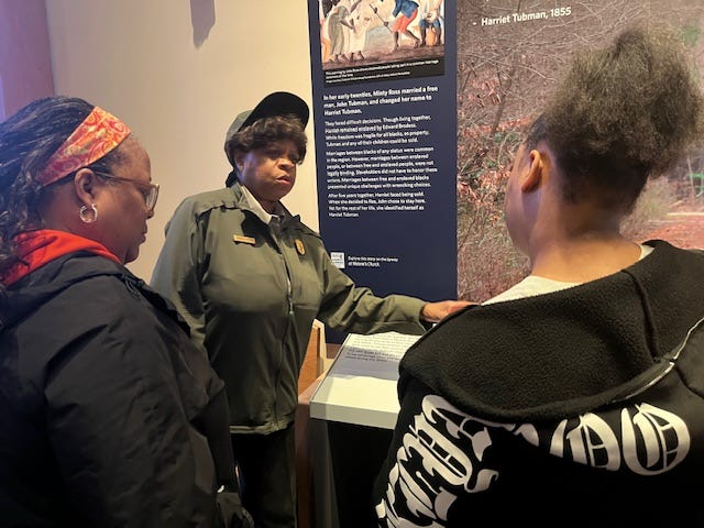 Harriet Tubman, Underground Railroad, National Park Service, Black history, African American history, museums, historical sites, diversity, equity, inclusion, DEI, Trump administration, revisionist history, abolitionist, slavery, racial injustice, Civil Rights, monuments, historical preservation, cultural heritage, Auburn, New York, Cambridge, Maryland, Maryland Park Service, Harriet Tubman Underground Railroad National Historical Park, Harriet Tubman Museum and Educational Center
