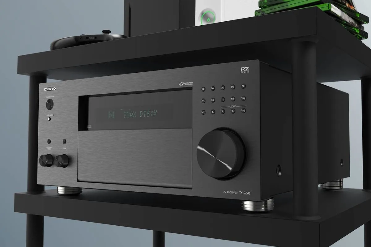 Onkyo TX-RZ70, AV Alıcısı, Ev Sineması, Oyun, Dirac Live, HDMI 2.1, HDR10+, Dolby Vision, Hi-Fi, Amplifikatör, Ses, Son-Video.com, Fransız Günleri, İndirim, Kampanya, Fırsat, Ses Sistemi, Ev Eğlencesi, Müzik, Film, PS5, Xbox Series X, DSD, FLAC, ALAC, WAV
