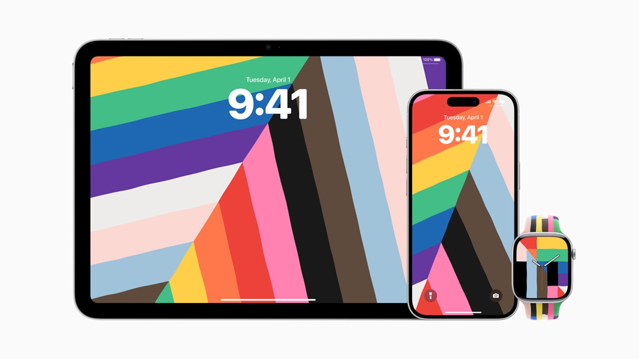 Apple Watch Pride Band 2025, Apple Pride Koleksiyonu, LGBTQ+ hakları, Pride ayı, Apple Watch kayışı, Pride temalı saat yüzü, iPhone Pride duvar kağıdı, iPad Pride duvar kağıdı, Apple LGBTQ+ desteği, watchOS 11.5, iOS 18.5, iPadOS 18.5, Apple Store, Pride temalı aksesuar, gökkuşağı renkleri, kapsayıcılık, bireysellik, Apple Türkiye
