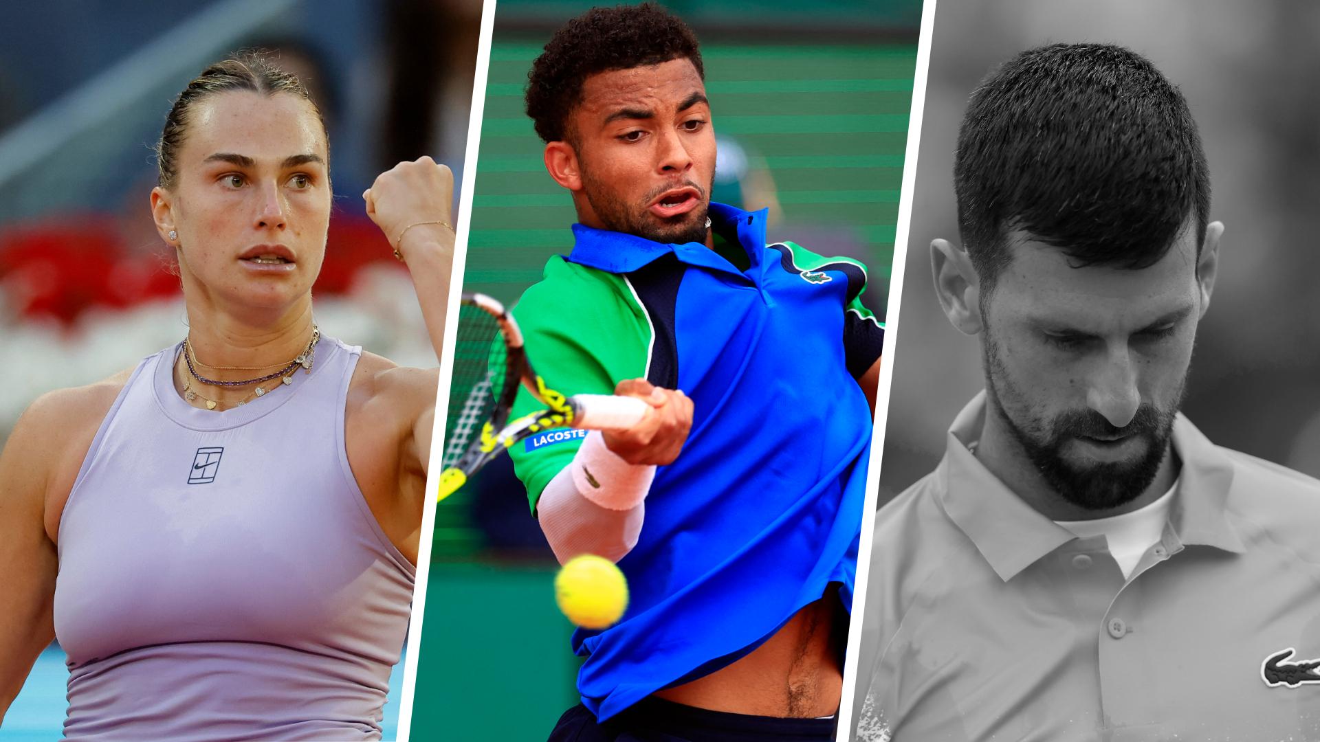 tenis, Roland Garros, Jannik Sinner, Carlos Alcaraz, Arthur Fils, Casper Ruud, Lorenzo Musetti, Jack Draper, Holger Rune, Aryna Sabalenka, Novak Djokovic, Andrey Rublev, Stefanos Tsitsipas, Alexander Zverev, Iga Swiatek, Caroline Garcia, tenis turnuvaları, Roma Masters, Madrid Masters, Monte Carlo Masters, tenisçiler, toprak kort, sakatlıklar, performans düşüşü, turnuva favorileri, genç yetenekler, tenis haberleri, tenis analizi, tenis tahminleri
