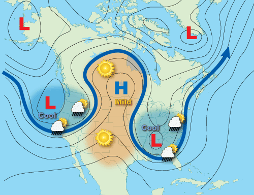 hava durumu, omega bloğu, hava tahminleri, jet akımı, blokaj modeli, ABD hava durumu, uzun vadeli hava durumu, hava tahmin merkezi, Brian Hurley, Jonathan Erdman, AccuWeather, sıcaklıklar, anormal hava durumu, atmosferik olaylar, hava dalgalanmaları, meteoroloji
