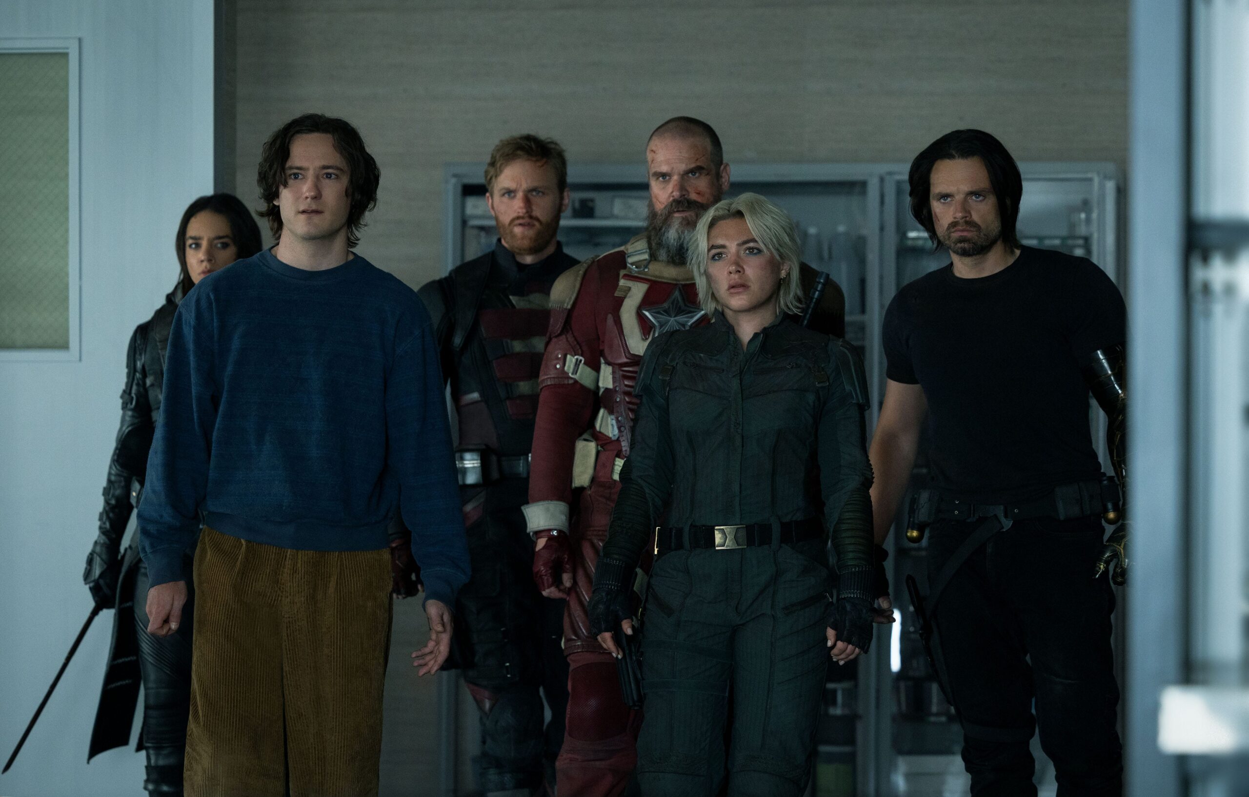 Marvel, Thunderbolts, Yeni Avengers, The New Avengers, Florence Pugh, Sebastian Stan, Avengers: Doomsday, Film, Gişe, Pazarlama, Spoiler, Yeniden Markalaşma, Anthony Mackie, Captain America, Telif Hakkı İhtilafı, Sinema, Süper Kahraman, Lewis Pullman, Yelena Belova, Bucky Barnes, Alexei Shostakov, John Walker, Ava Starr, Bob, Avengers 5, Türk