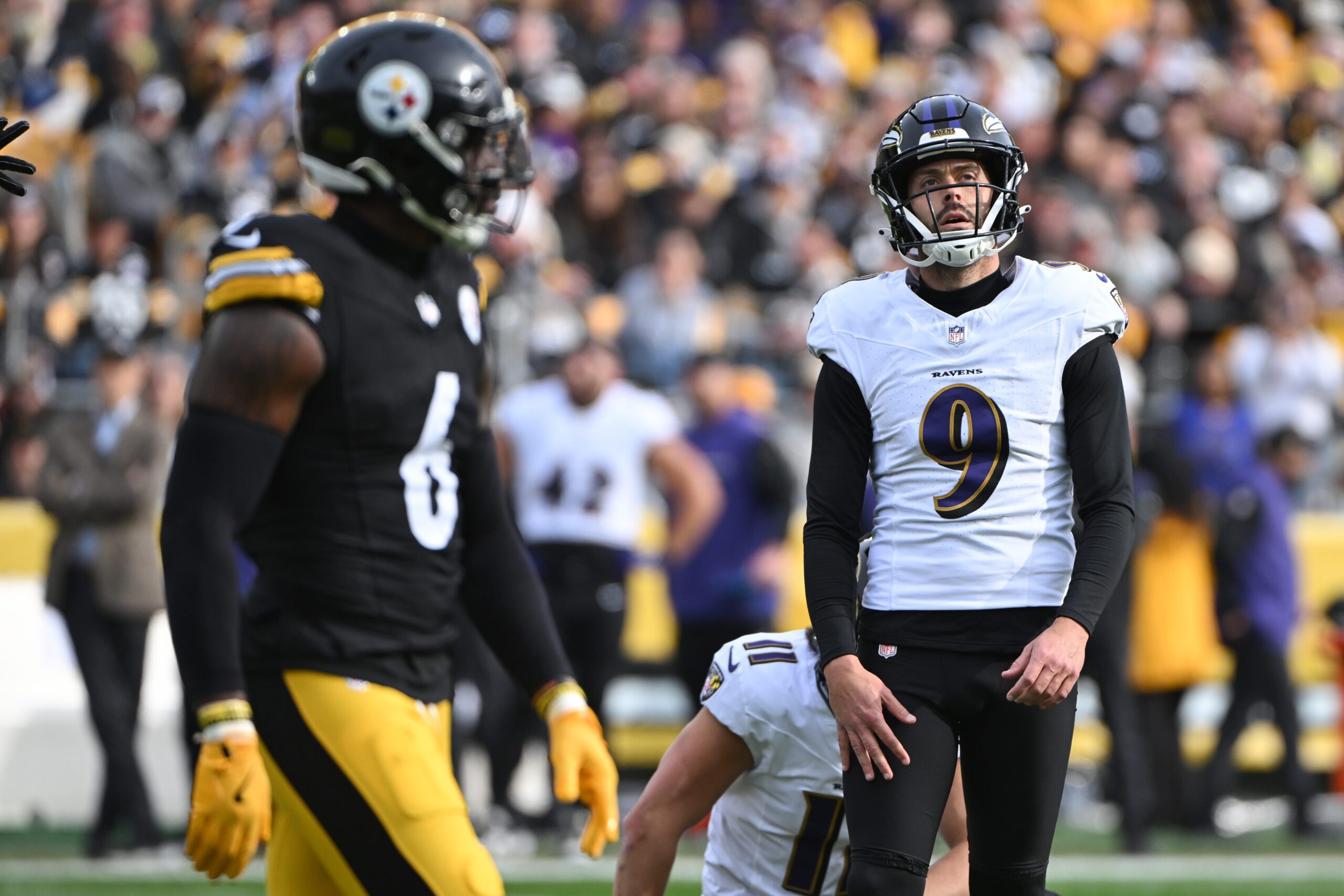 Justin Tucker, Baltimore Ravens, Tyler Loop, NFL Draft, kicker competition, John Harbaugh, sexual misconduct allegations, NFL investigation, salary cap, field goal percentage, OTAs, contract extension, cap space, Ravens GM, 2025 NFL Draft
