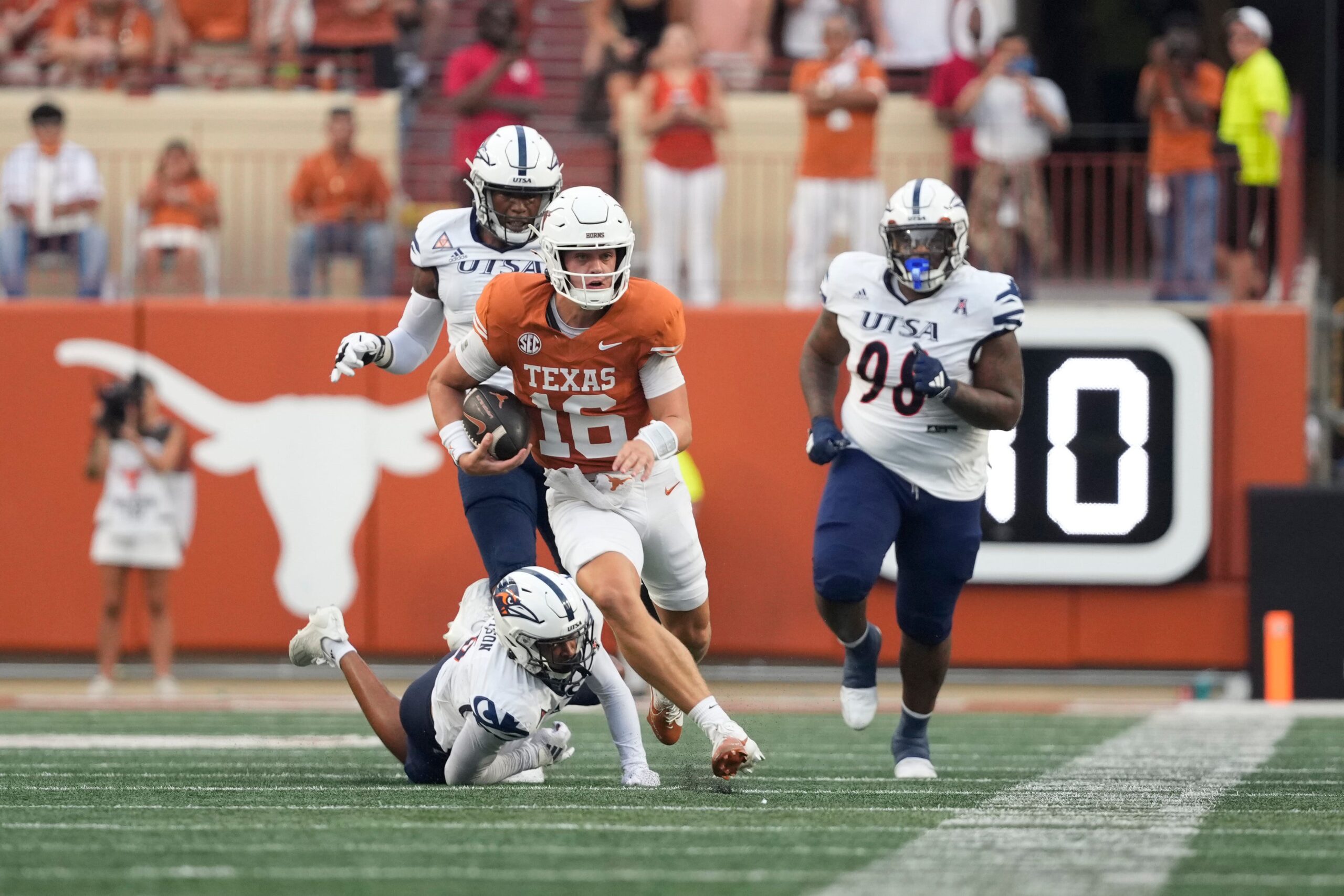 Meta anahtar kelimeler şunlar olabilir:

Texas Longhorns, Arch Manning, kolej futbolu, sıralama, USA TODAY Sports, şampiyonluk, Clemson, Penn State, Georgia, Notre Dame, Ohio State, LSU, Oregon, Miami, Alabama, Illinois, Tennessee, Big Ten, SEC, TCU, Nebraska, Texas Tech, Oklahoma, Auburn, Florida State, Kansas, UCLA, Kent State, Delaware, Missouri State, Conference USA, Kenni Burns, Mark Carney.
