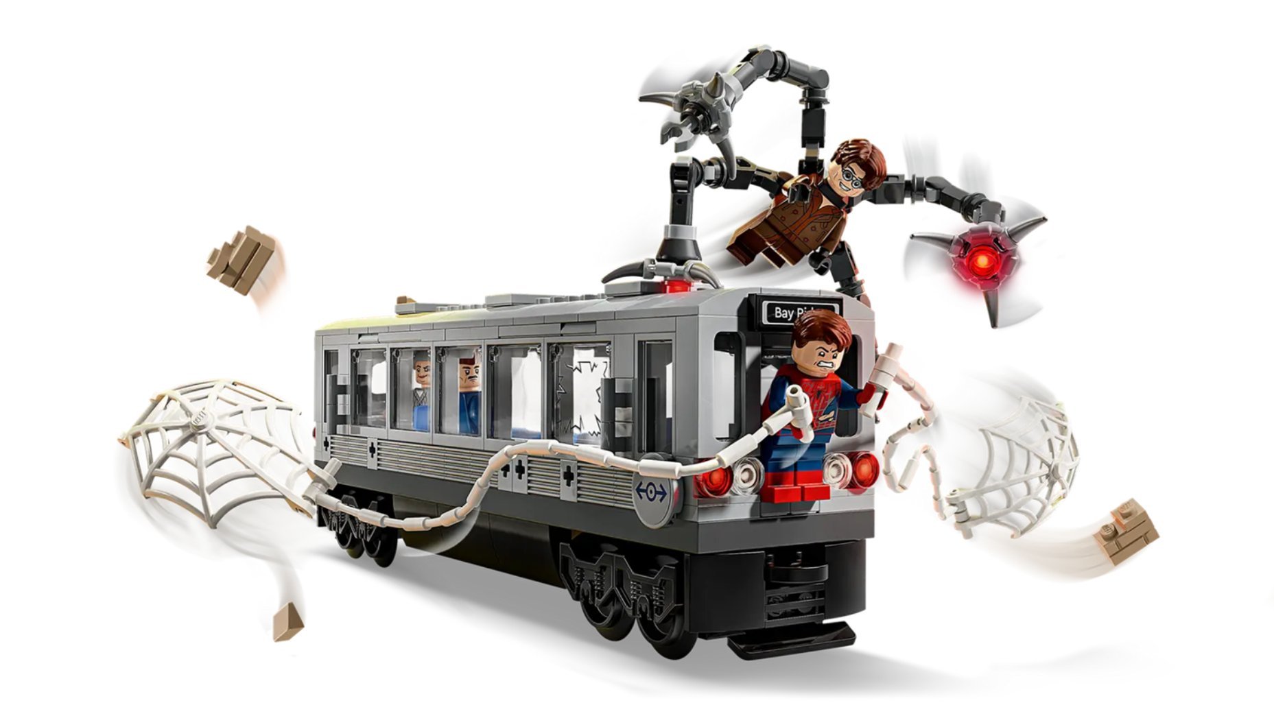 Lego, Star Wars, DC, Marvel, Spider-Man 2, Batman Forever, oyuncak, set, Örümcek Adam, Batman, Doktor Ahtapot, minifigür, Batmobile, nostalji, Ağustos, fiyat, tren, metrobüs, süper kahraman, çizgi roman, koleksiyon, yeni, duyuru, oyuncak incelemesi, Lego seti, film, 2004, 1 Ağustos, $55, $100
