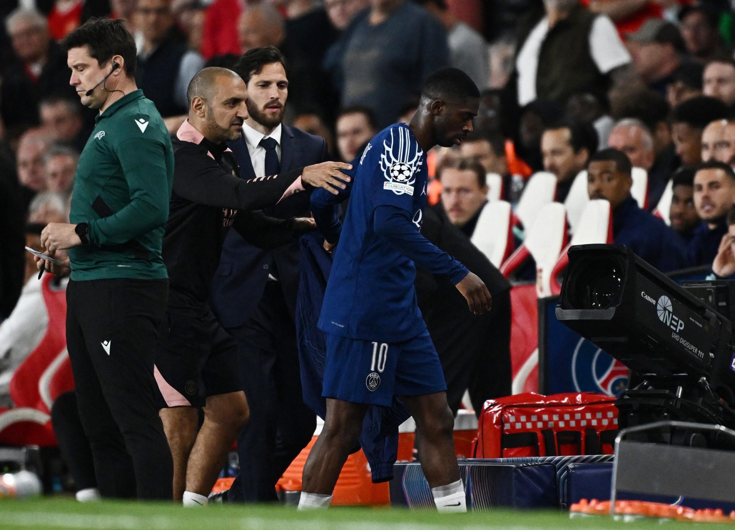PSG, Ousmane Dembélé, Sakatlık, Paris Saint-Germain, İyileşme, Arsenal, Strasbourg, Maç, Haber, Futbol, Ligue 1, Luis Enrique, Tıbbi Bülten, Sağlık, Spor, Yaralanma, Ischio-jambiers, Adale Gerilmesi, Presnel Kimpembe, Ödem, Metatarsal, İstirahat, Dönüş, Belirsizlik, Risk, Fransa Milli Takımı
