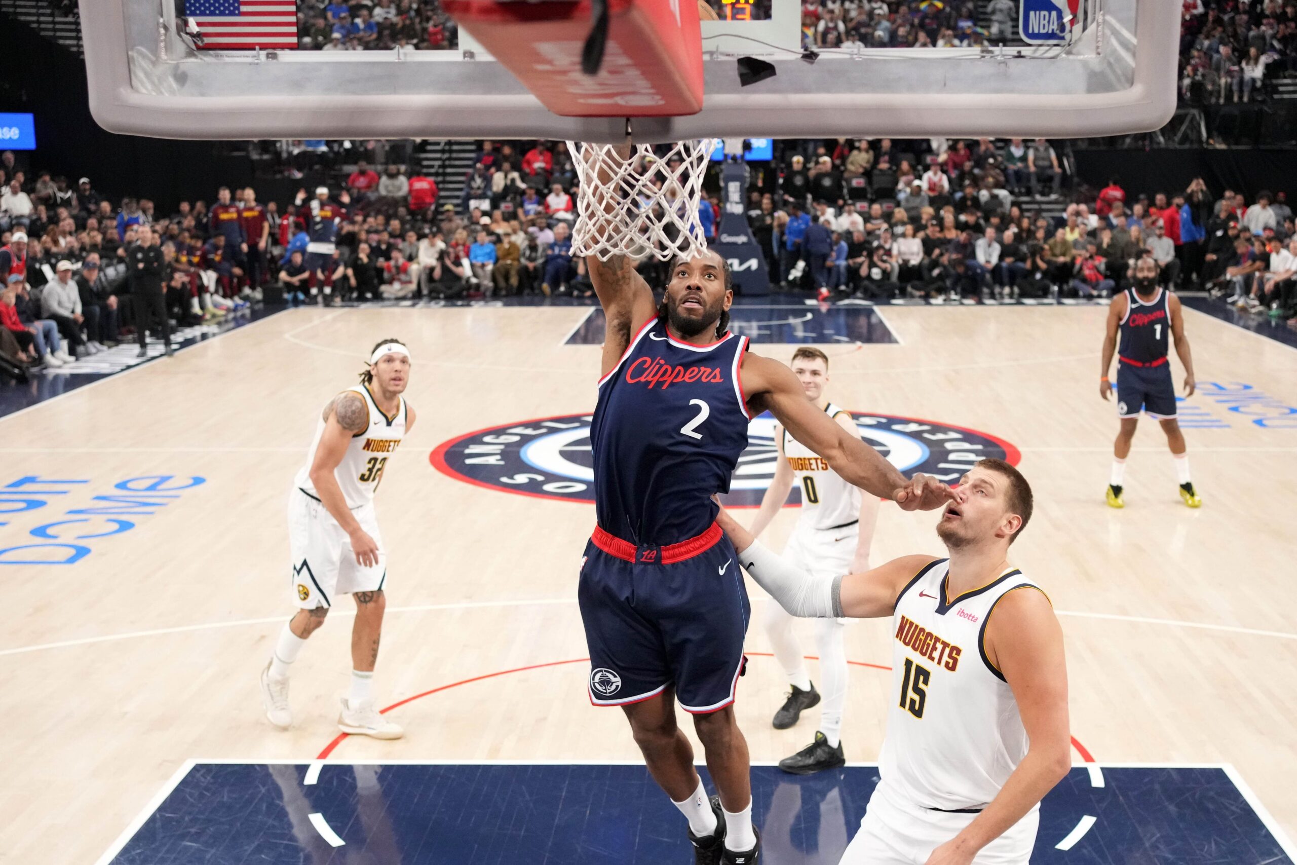 Los Angeles Clippers, Denver Nuggets, James Harden, Kawhi Leonard, Nikola Jokic, NBA Playoffs, Game 6, Game 7, Tyronn Lue, David Adelman, basketball, playoff series, Oklahoma City Thunder, series tied, first round, Norman Powell, Jamal Murray, free throws, officiating
