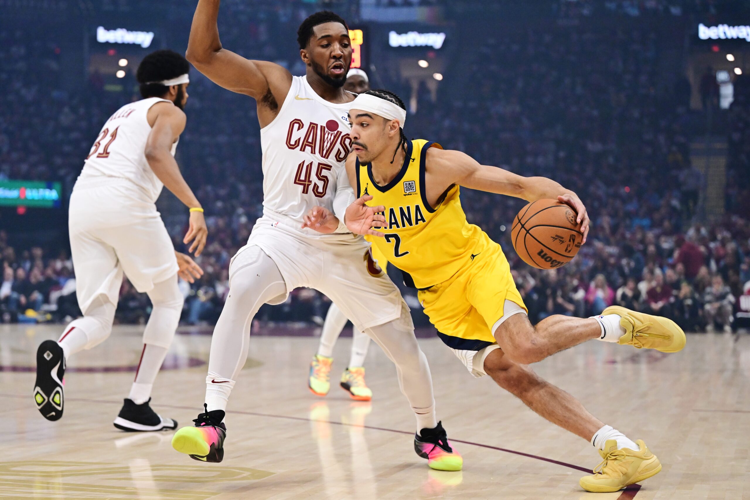 Indiana Pacers, Cleveland Cavaliers, NBA, basketbol, play-off, konferans yarı finali, maç özeti, Andrew Nembhard, Tyrese Haliburton, Donovan Mitchell, üçlük, skor, analiz, özet, Indiana Pacers haberleri, Cleveland Cavaliers haberleri, NBA haberleri
