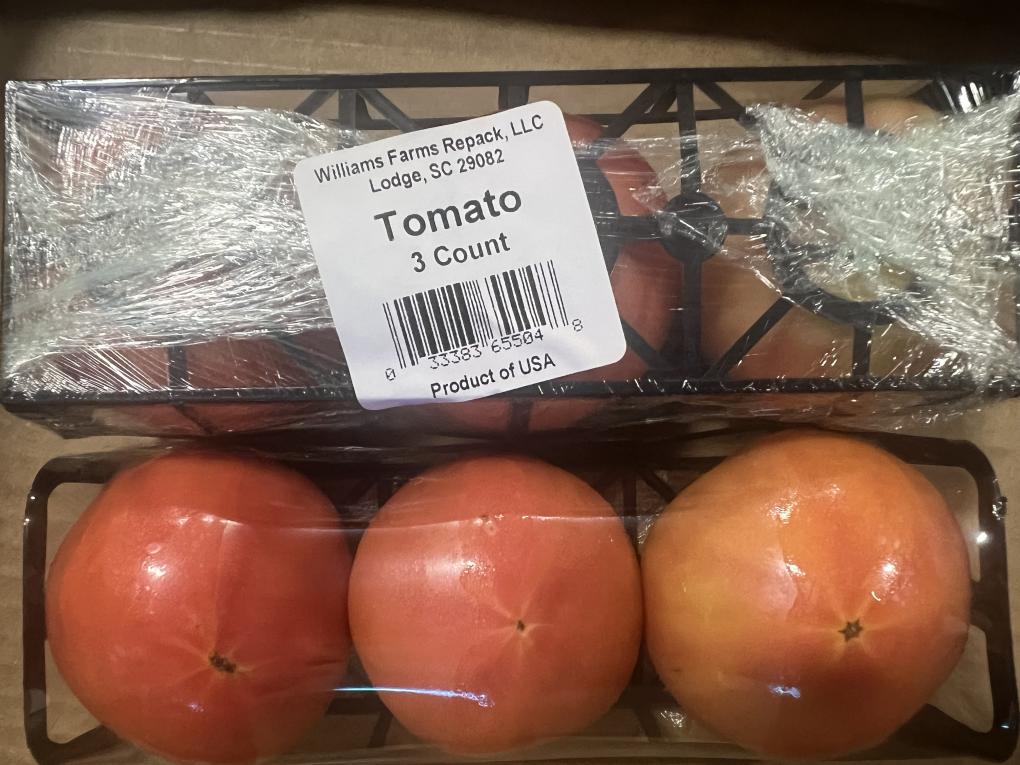 domates, geri çağırma, salmonella, kontaminasyon, gıda güvenliği, Williams Farms Repack, H&C Farms, Georgia, Kuzey Carolina, Güney Carolina, ABD, FDA, Gıda ve İlaç İdaresi, sağlık uyarısı, gıda zehirlenmesi, ürün geri çağırması, domates geri çağırması, salmonella belirtileri, gıda güvenliği uyarısı
