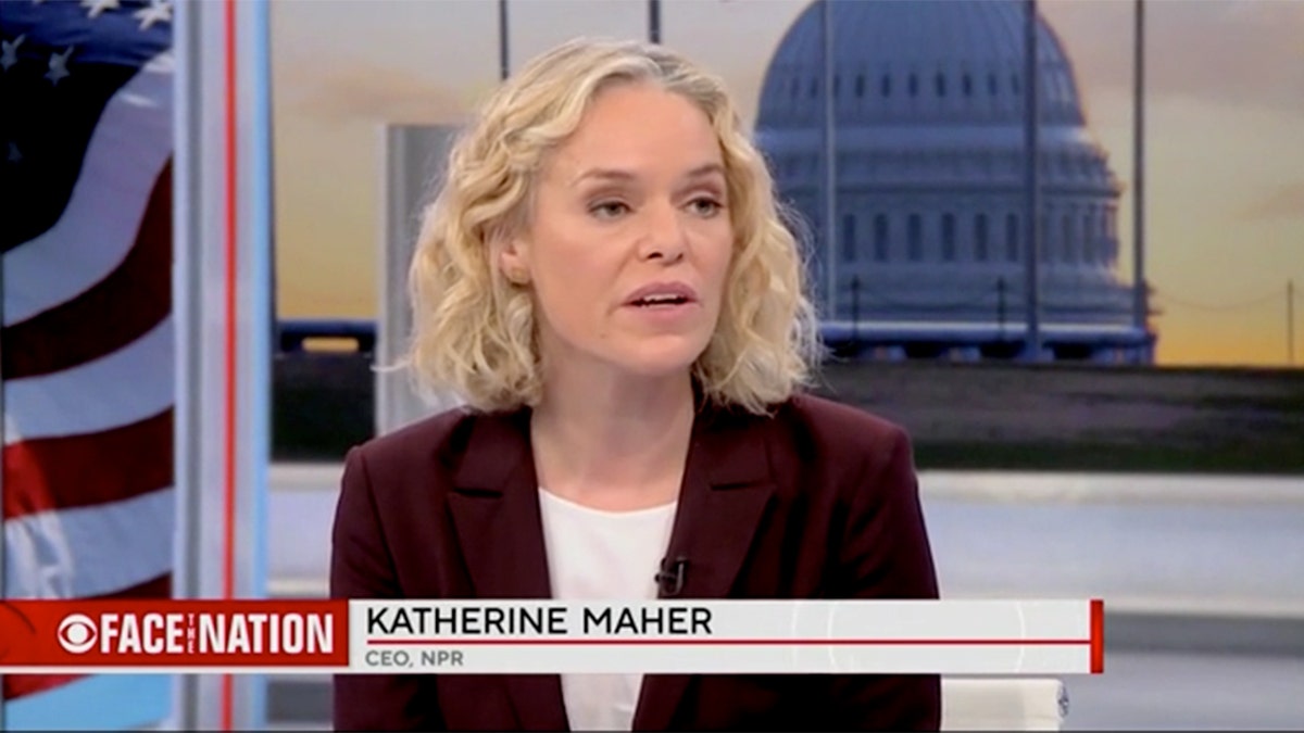 NPR, Katherine Maher, Donald Trump, CBS, Face the Nation, Margaret Brennan, Hunter Biden laptop, biological sex, transgender, pro-life, anti-abortion rights, editorial independence, First Amendment, Paula Kerger, Corporation for Public Broadcasting, federal funding, taxpayer funding, bias, news coverage, woke propaganda, lawsuit, public broadcasting, Fox News
