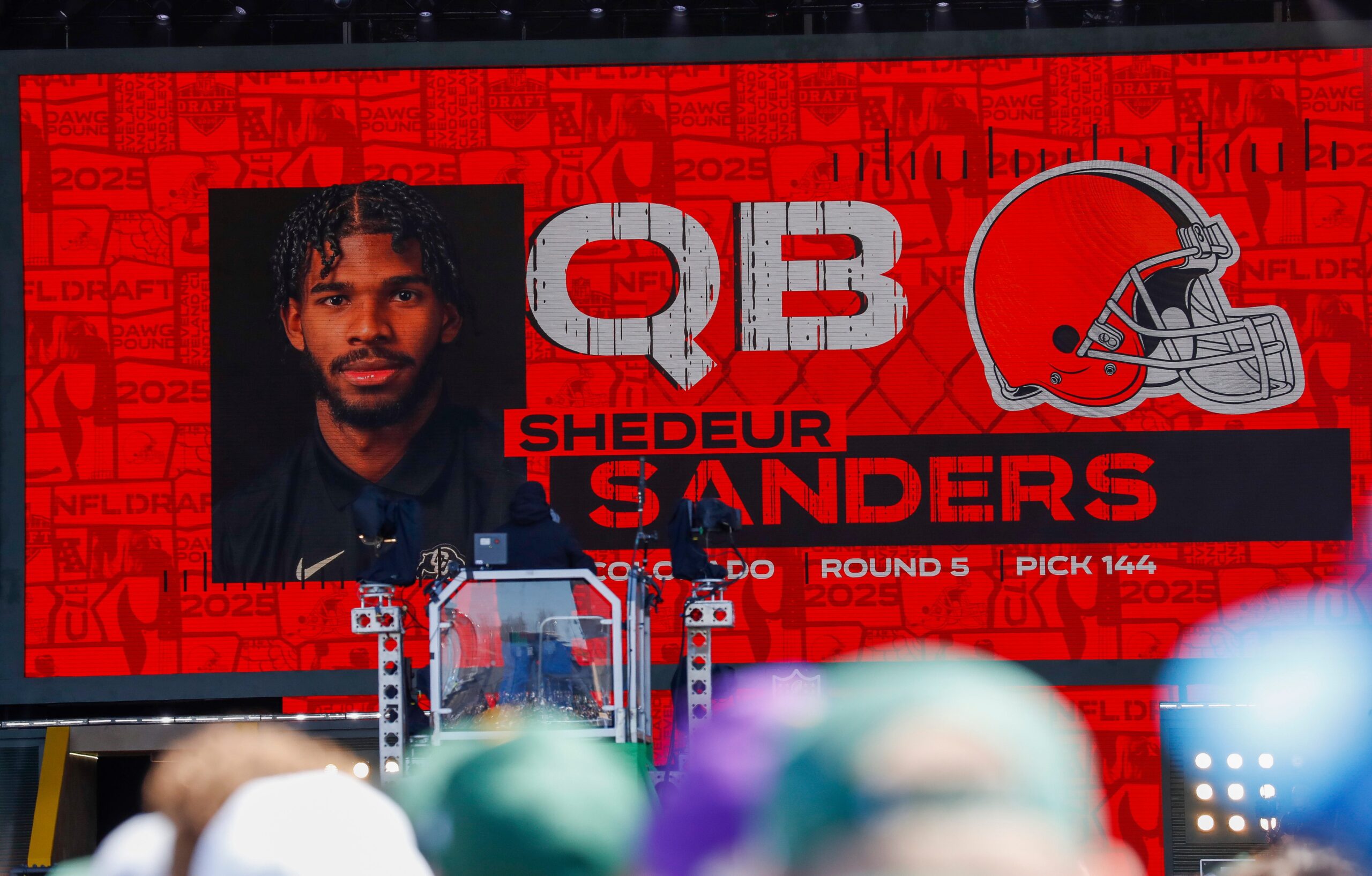 The prompt is in English, so I will provide meta keywords in English.

Shedeur Sanders, Cleveland Browns, NFL Draft, Quarterback, Prank Calls, Andrew Berry, Deshaun Watson, Kenny Pickett, Joe Flacco, Dillon Gabriel, NFL
