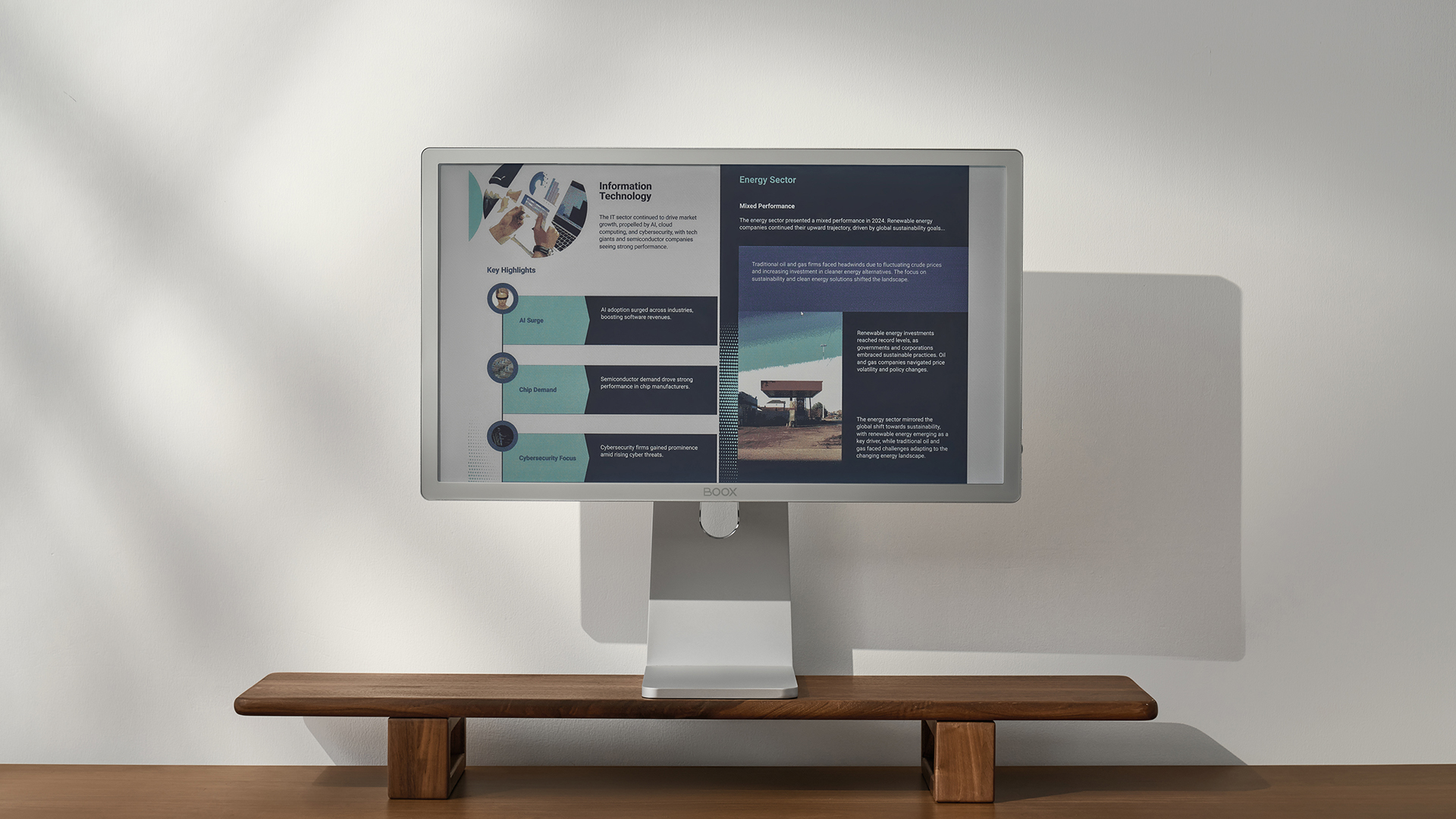 E-ink monitör, renkli e-ink, Boox Mira Pro, Boox Mira Pro (Color Version), e-ink ekran, göz sağlığı, ofis monitörü, düşük yenileme hızı, anti-ghosting, Kaleido 3, PCWorld, Mark Hachman, teknoloji incelemesi, monitör incelemesi, alternatif monitör, göz yorgunluğu, masaüstü monitör, video izleme, HDMI, USB-C, DisplayPort, VESA
