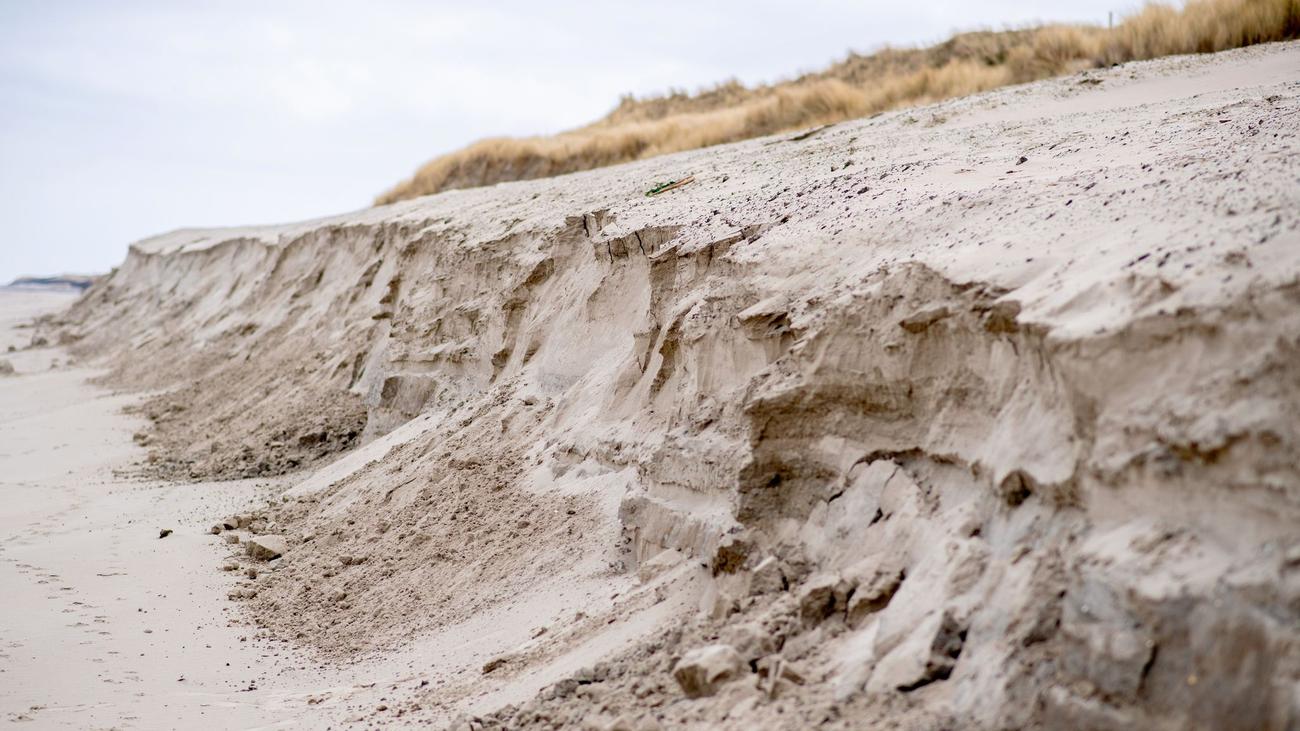 Wangerooge, Ostfriesische Inseln, Nordostdünen, Küstenschutz, Sturmfluten, Sandaufschüttung, NLWKN, Niedersächsischer Landesbetrieb für Wasserwirtschaft, Küsten- und Naturschutz, Schutzdünen, Sanddepot, Stranderosion, Inselosten, Küstenschutzmaßnahmen, Sommerhalbjahr
