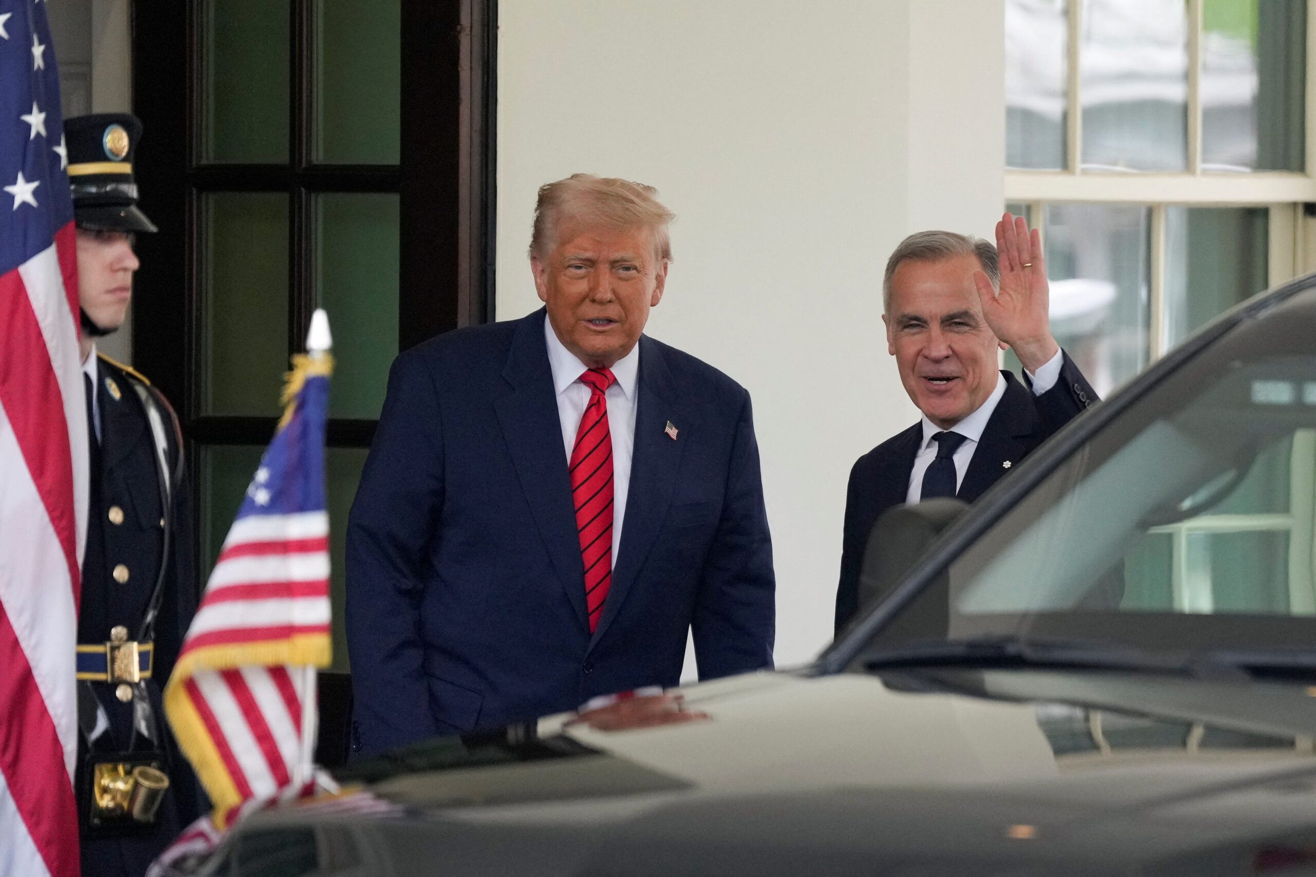 Kanada, Donald Trump, Michael Carney, Justin Trudeau, ABD, seçimler, ticaret, tarife, Oval Ofis, Kanada-ABD ilişkileri, siyaset, liderlik, 51. eyalet, vergi indirimi, askeri, sağlık hizmetleri, ortaklık, Joey Garrison.
