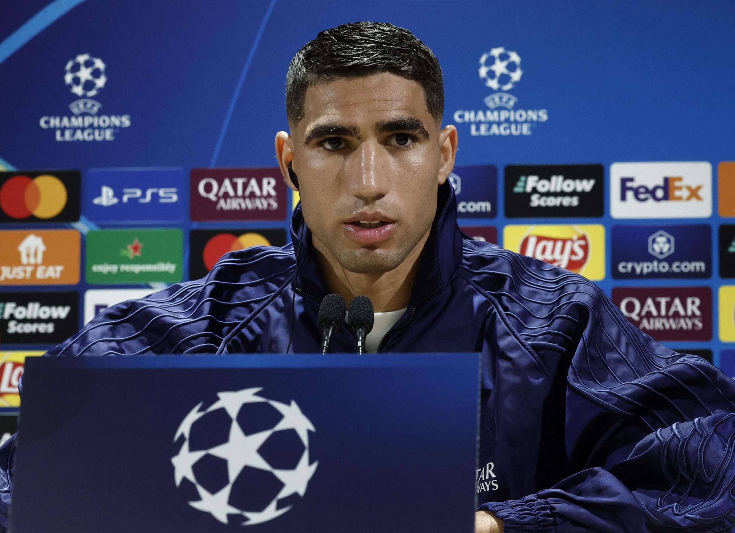PSG, Paris Saint-Germain, Arsenal, Şampiyonlar Ligi, Yarı Final, Futbol, Rövanş Maçı, Luis Enrique, Ousmane Dembélé, Gigio Donnarumma, Taraftar, Maç Öncesi, Basın Toplantısı, Takım Ruhu, Kolektif, Strateji, Güven, Motivasyon, Fas Milli Takımı, Performans, Taktik, Fiziksel Durum, Mental Hazırlık, Nicolas Jover, Durak Toplar, Nasser Al-Khelaïfi, Luis Campos
