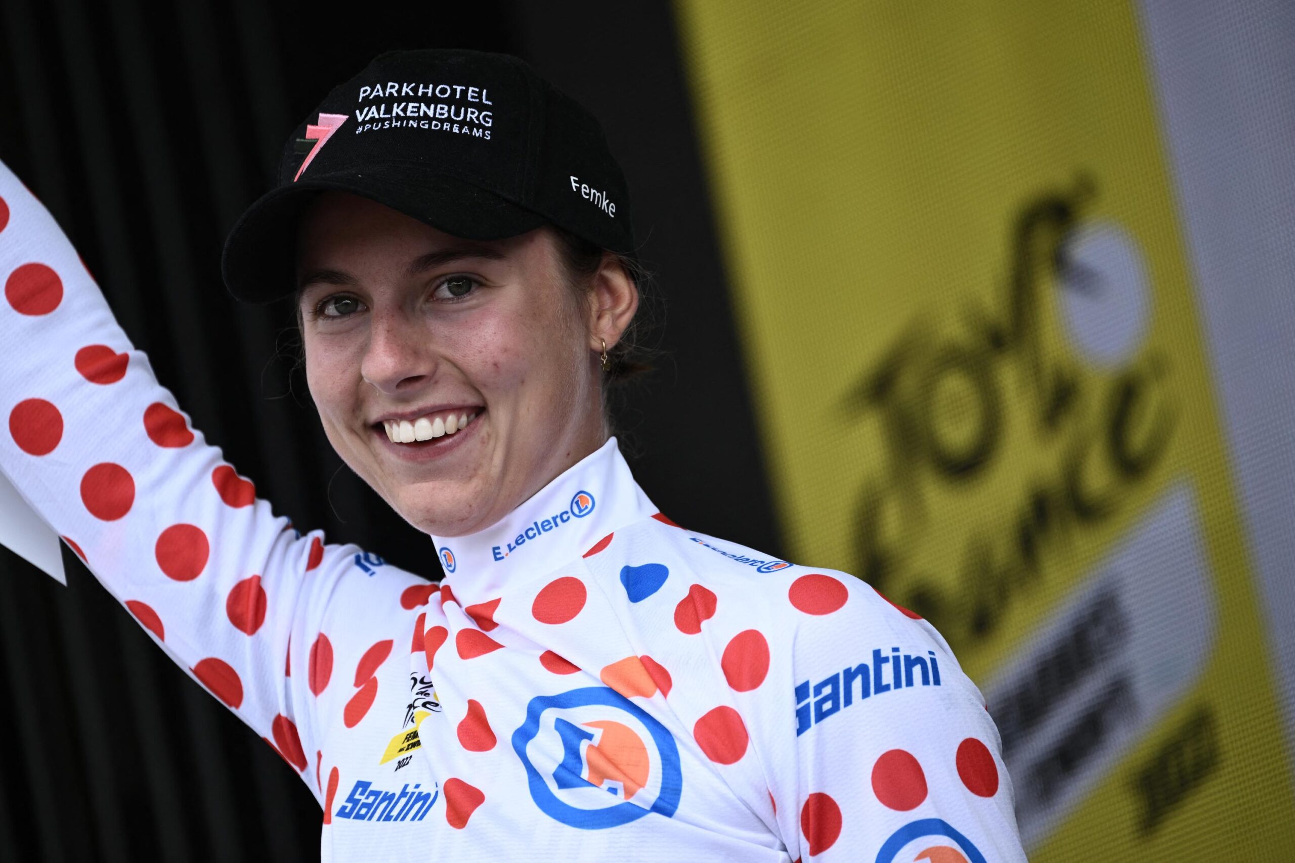 Femke Gerritse, Vuelta kadınlar, Huesca, Hollandalı bisikletçi, SD Worx, Marianne Vos, Letizia Paternoster, bisiklet yarışı, etap galibi, genel klasman, kırmızı mayo, bisiklet, spor haberleri, kadın bisikleti
