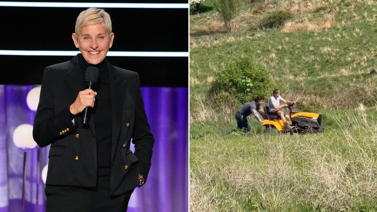 Ellen DeGeneres, Portia de Rossi, UK, İngiltere, taşınma, Donald Trump, seçim, çim biçme, komedi, Rosie O'Donnell, siyasi, sürgün, taşınma, çiftlik evi, Cotswolds, haber, eğlence, dedikodu
