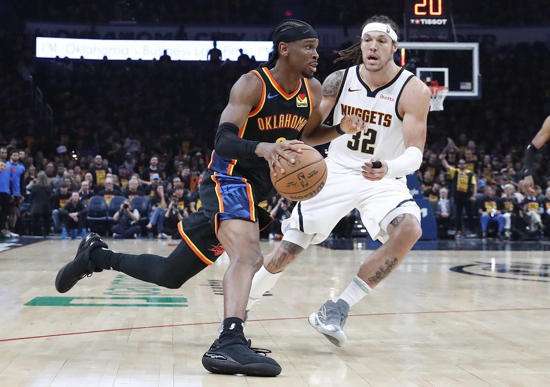 Aaron Gordon, Denver Nuggets, NBA, Playofflar, Oklahoma City Thunder, Nikola Jokic, Shai Gilgeous-Alexander, MVP, Basketbol, Maç Kazandıran Şut, Drew Gordon, Aile, Vefat, Destek, Azim, Sezon, 3 sayılık isabet, Kariyer, L.A. Clippers, Buzzer Beater, Smaç, Taraftar, Şampiyonluk, Giannis Antetokounmpo, Ödüller, Maç Özeti
