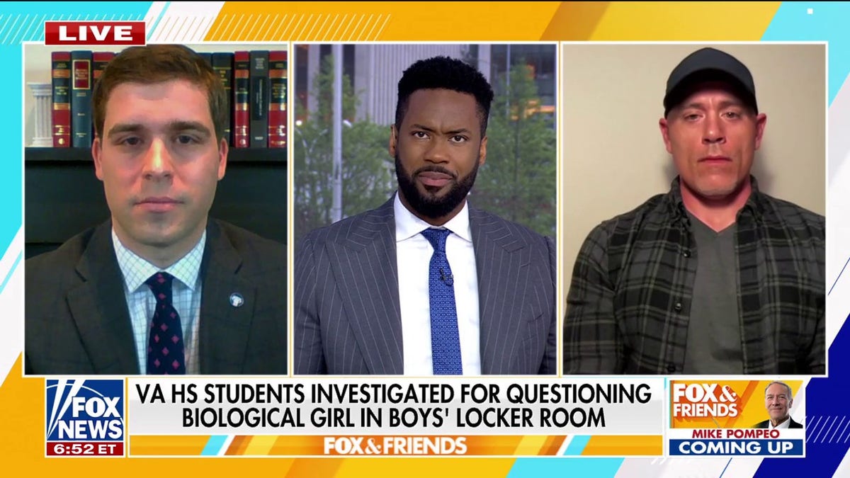 Virginia, Loudoun County Public Schools, LCPS, Cinsel kimlik, Title IX, soyunma odası, öğrenci hakları, cinsiyet politikaları, Glenn Youngkin, Jason Miyares, soruşturma, transseksüel öğrenci, erkek soyunma odası, mahremiyet, ayrımcılık, nefret söylemi, okul güvenliği, Founding Freedoms Law Center, Josh Hetzler, Seth Wolfe, Taş Köprü Lisesi, WJLA, Fox Haberleri.
