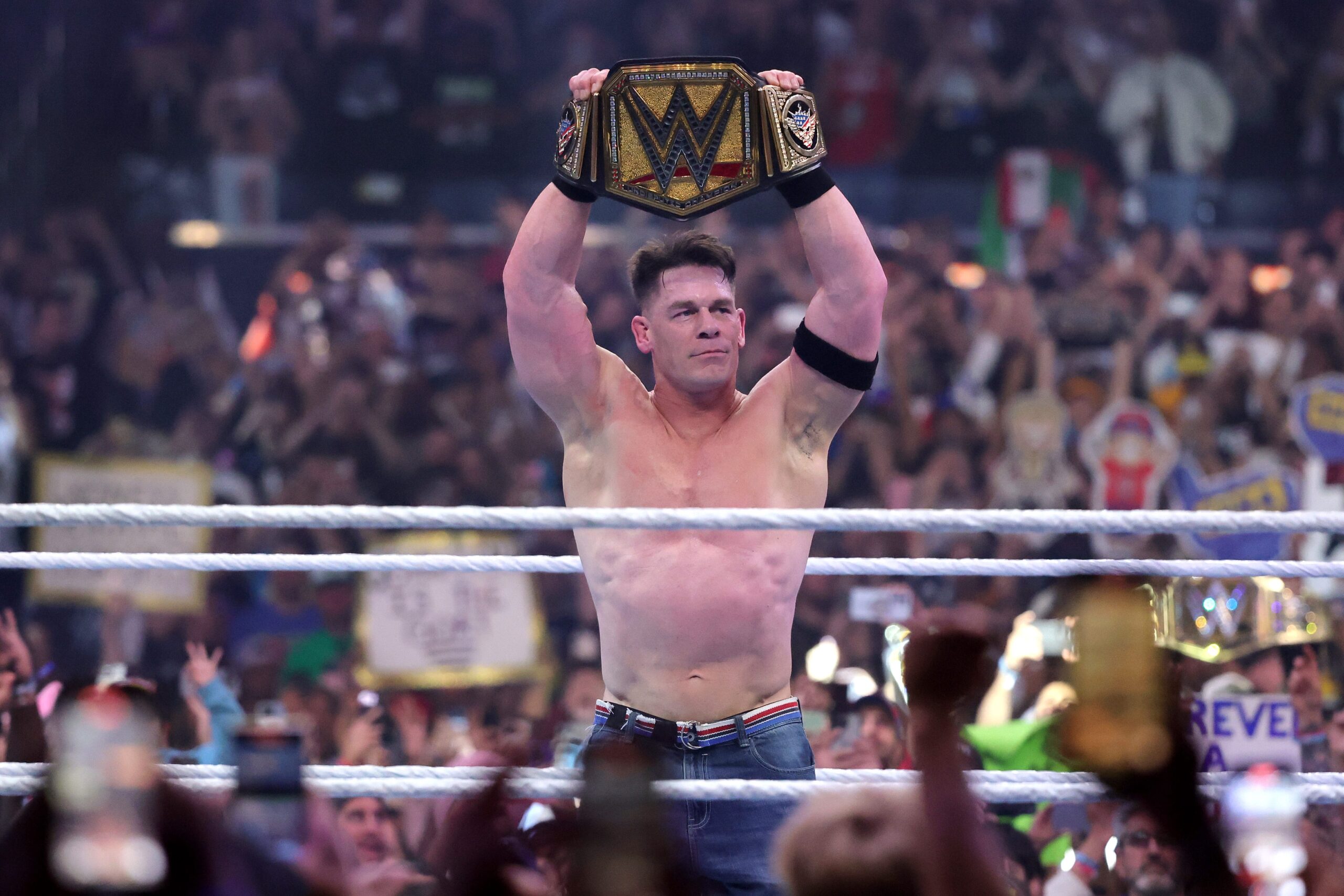 WWE SmackDown, John Cena, Randy Orton, WrestleMania 41, WWE Backlash, LA Knight, Damian Priest, Jacob Fatu, Solo Sikoa, Jade Cargill, Nia Jax, Tiffany Stratton, WWE Womens Champion, Sling, Sling Blue, Sling Orange, USA Network, streaming, cord-cutting, sports, NFL Red Zone, Big Ten Network, Golf Channel, NBA TV, NHL Network, MLB Network, Tennis Channel, TNT, TBS, TruTV, NBA, March Madness, live sports, entertainment, television, Dayton, Ohio, Fatal 4-Way Match, discount, subscription, first month, sports channels

