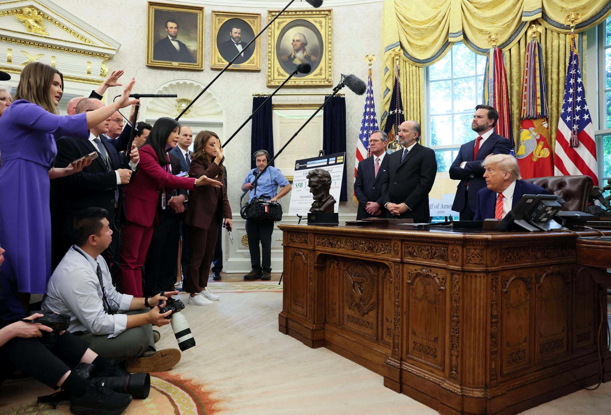 Donald Trump, onay oranları, anketler, iş performansı, ekonomi, ticaret politikaları, yüksek öğretim, Amerika Birleşik Devletleri, başkan, kamuoyu yoklaması
