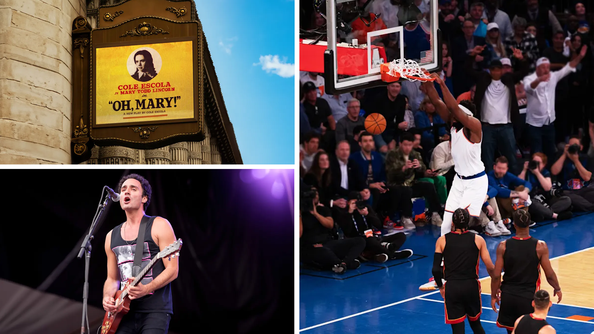 son dakika etkinlikleri, New York City, NYC etkinlikleri, biletler, NBA maçları, Broadway müzikalleri, konserler, futbol maçları, StubHub, Boston Celtics, New York Knicks, Sporting Kansas City, LA Galaxy, Oh, Mary!, Citi Field, Warsaw, Mayıs 10, New York
