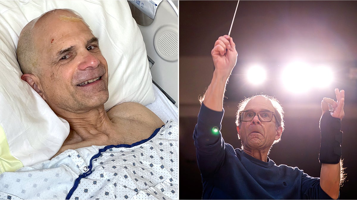 Parkinson hastalığı, derin beyin stimülasyonu, Rand Laycock, Ohio, müzik şefi, Cleveland Clinic, nöroloji, tremor, diskinezi, aDBS, adaptif derin beyin stimülasyonu, beyin pili, Michal Gostkowski, Erica Hennigs, nöron, beyin implantı, tedavi, semptom, Fox News, sağlık
