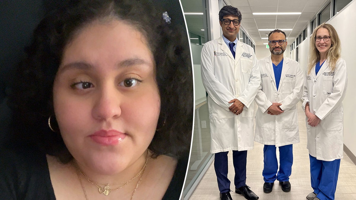 kanser, tümör, spinal tümör, beyin tümörü, cerrahi, transorbital cerrahi, göz yuvası, Maryland Üniversitesi Tıp Merkezi, UMMC, chordoma, omurilik, beyin sapı, Mohamed Labib, Kalpesh T. Vakharia, Andrea M. Hebert, nöroşirürji, plastik cerrahi, rekonstrüktif cerrahi, radyasyon tedavisi, tümör rezeksiyonu, nadir hastalık, sağlık, tıp, hasta hikayesi, Karla Flores, Fox News

