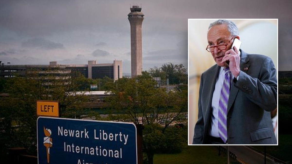Newark Airport, Flight Delays, Chuck Schumer, Sean Duffy, FAA, Air Traffic Control, Technology Issues, Flight Cancellations, Infrastructure, U.S. Transportation Secretary, Aviation Safety, New York, New Jersey, Philadelphia, Biden Administration, Trump Administration
