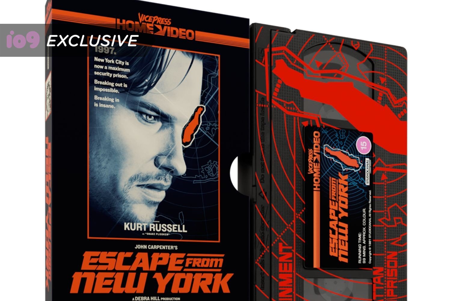 kaçış new york'tan, kurt russell, snake plissken, john carpenter, vhs, vice press, phantom city creative, matt ferguson, barry e. jackson, limited edition, collector's edition, poster, lithograph, 1997, 1981, film, retro, sinema, koleksiyonluk, baskı
