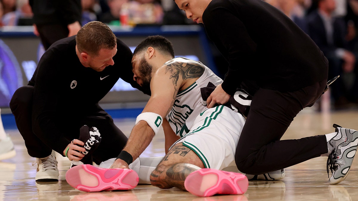 New York Knicks, Boston Celtics, NBA Playoffs, Eastern Conference Semifinals, Jayson Tatum injury, Jalen Brunson, Game 5, 3-1 deficit comeback, Fox News Sports
